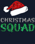 Christmas Squad Santa Hat Cute Xmas Sparkle Matching Family Women's T-Shirt
