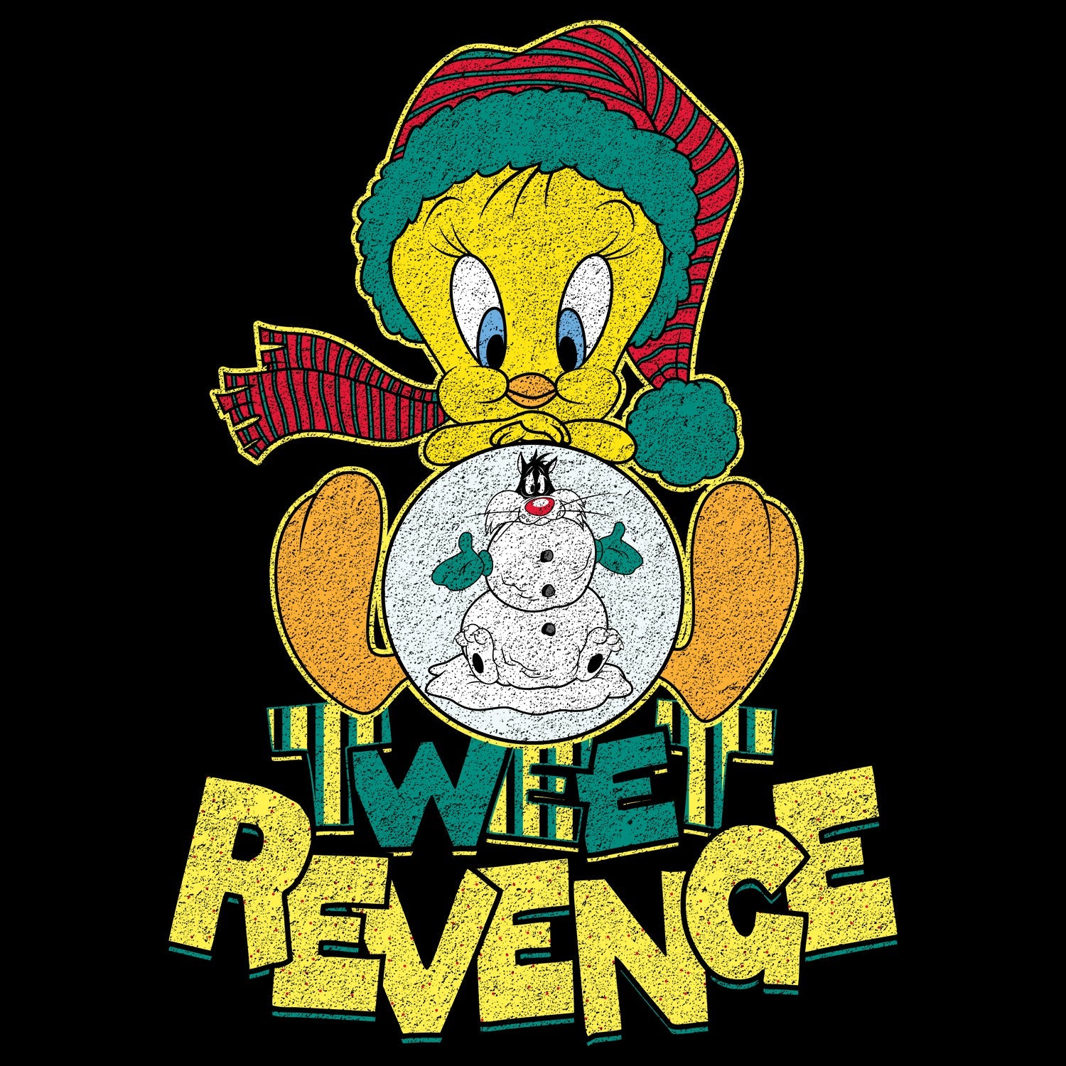 Looney Tunes Tweety Pie Xmas Revenge Official Sweatshirt ()