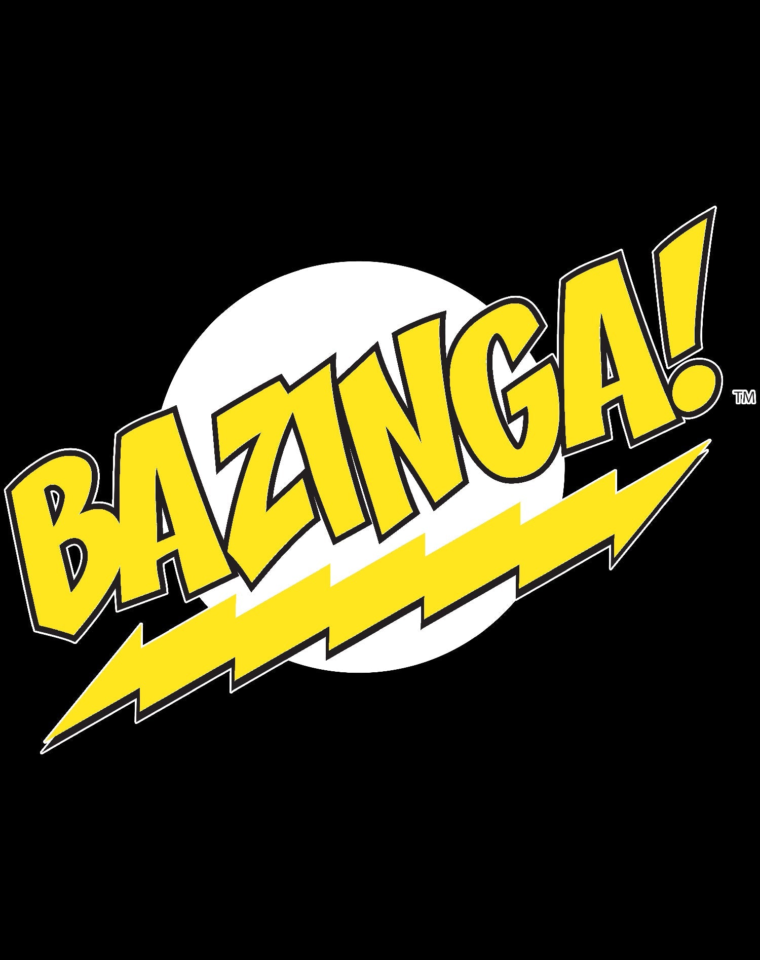 Big Bang Theory +Logo Bazinga Official Men's T-Shirt