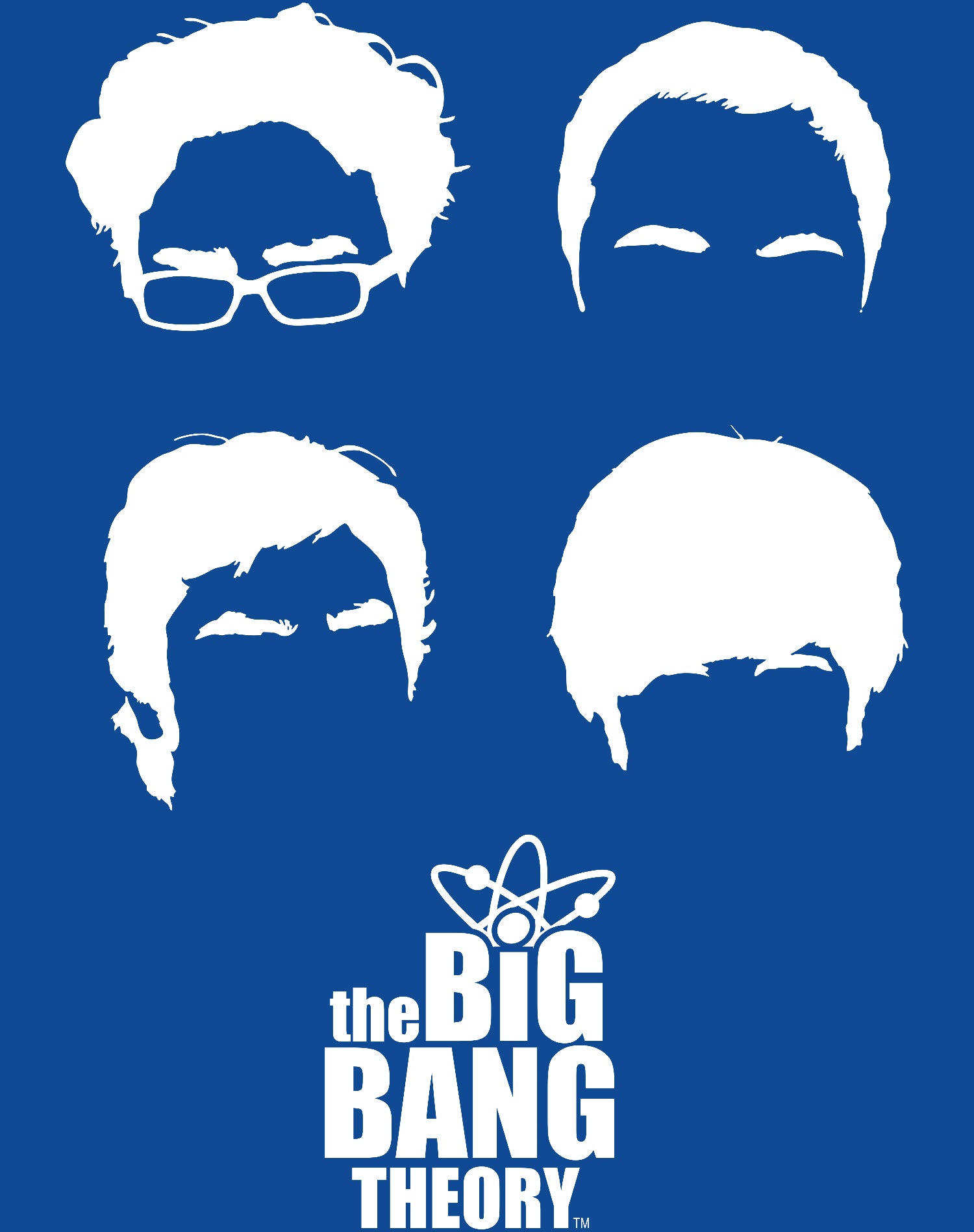 Big Bang Theory +Logo Group Hair Official Men's T-shirt