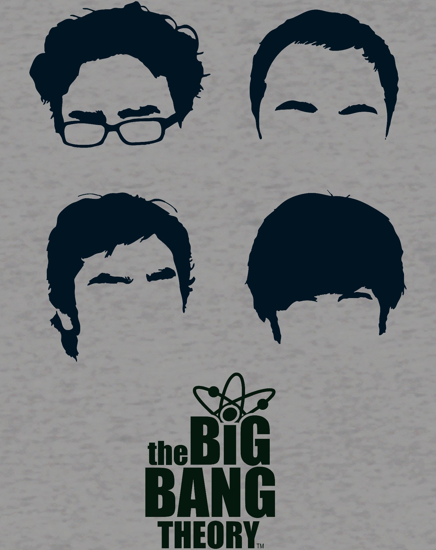 Big Bang Theory +Logo Group Hair Official Men's T-shirt