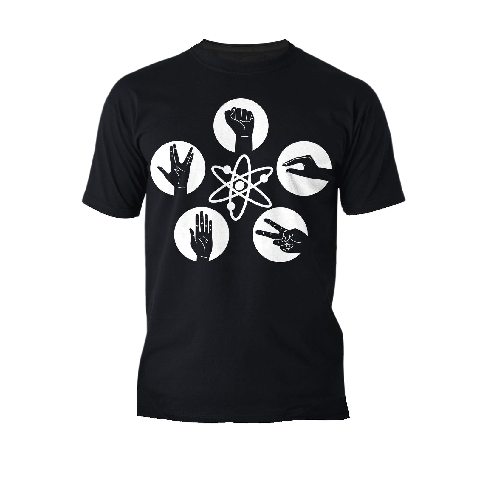 Big Bang Theory +Logo Rock Lizard Spock Official Men's T-shirt