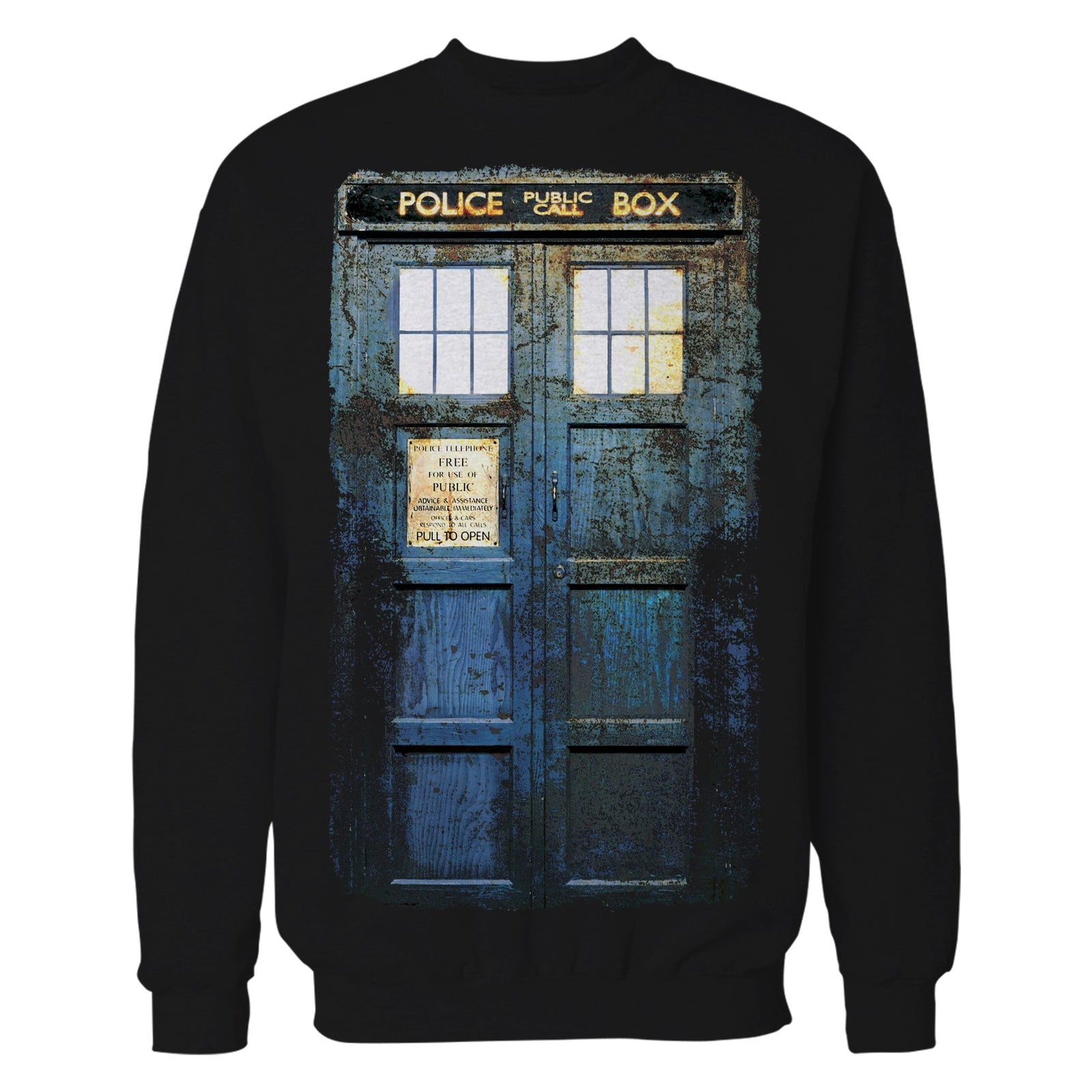 Doctor Who Cosplay Tardis Distressed Official Sweatshirt