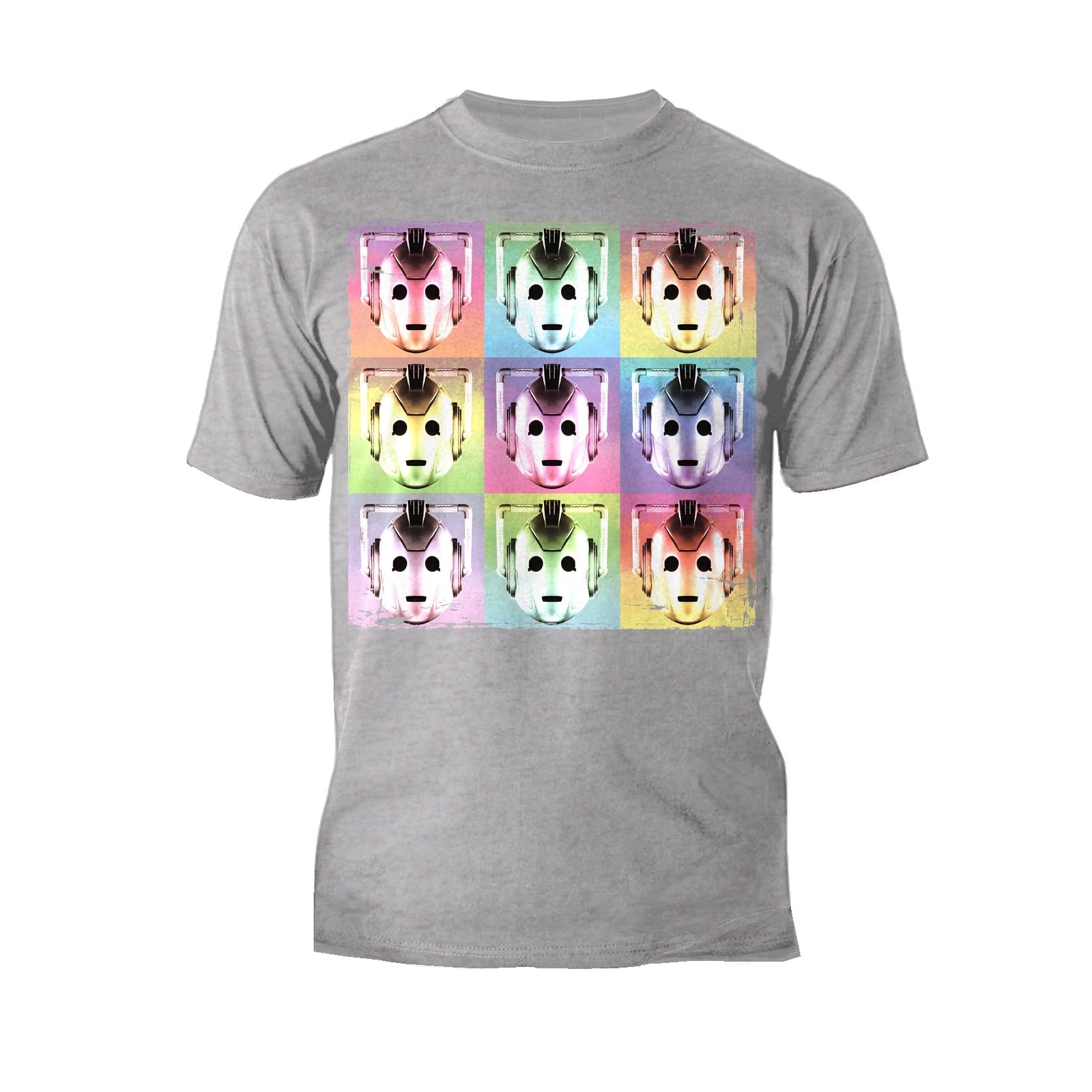 Doctor Who Pop Art Cybermen Official Men's T-shirt