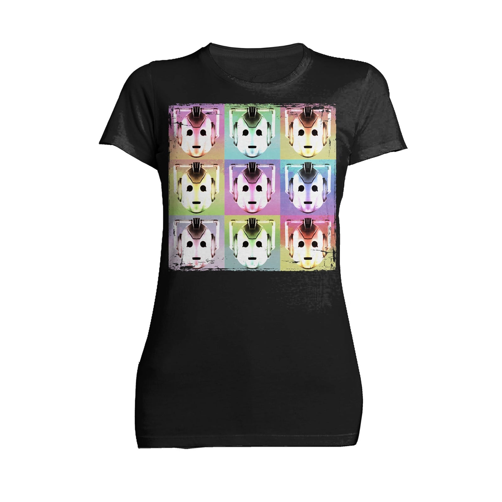 Doctor Who Pop Art Cybermen Official Women's T-shirt