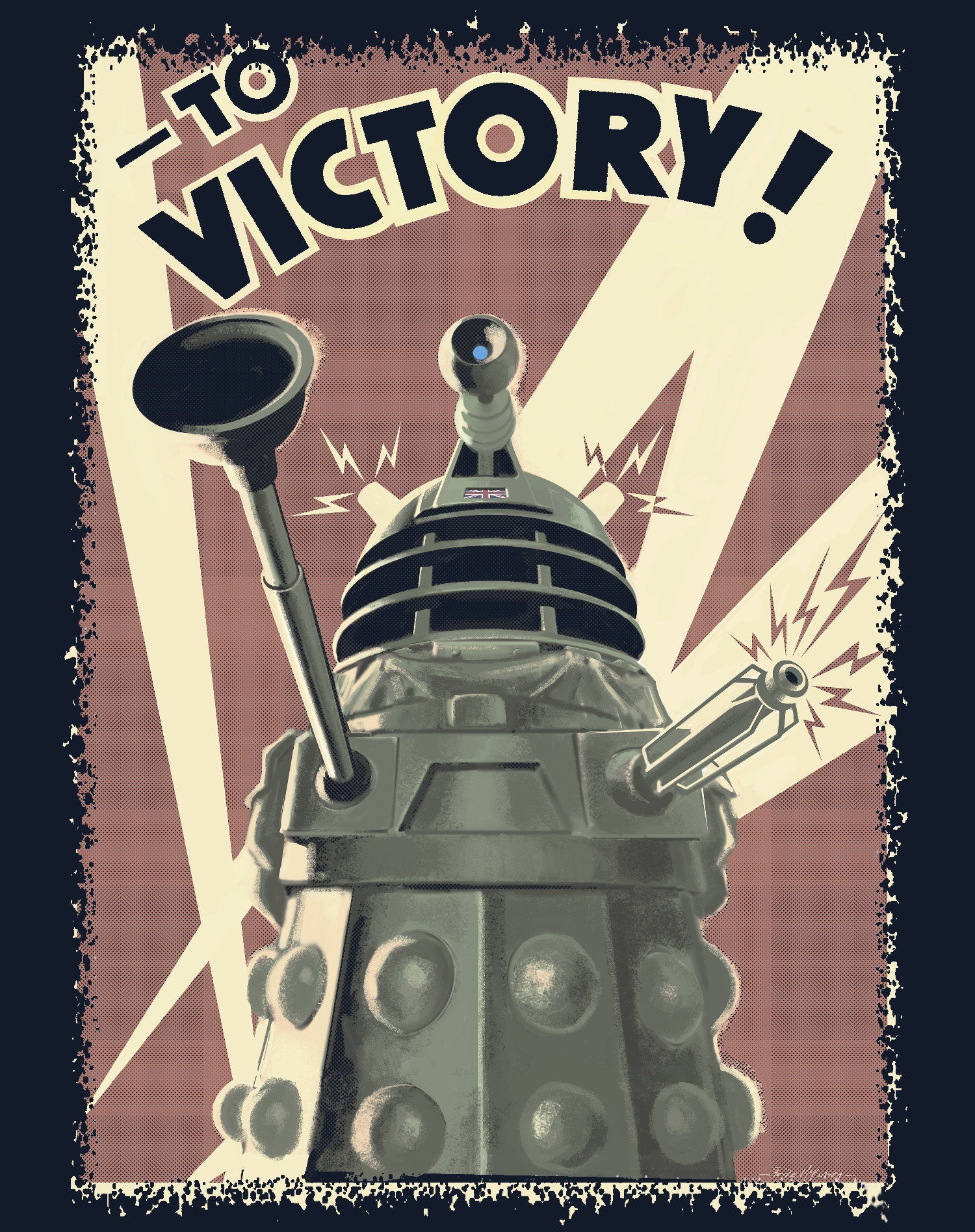 Doctor Who Propoganda Dalek Official Men's T-shirt