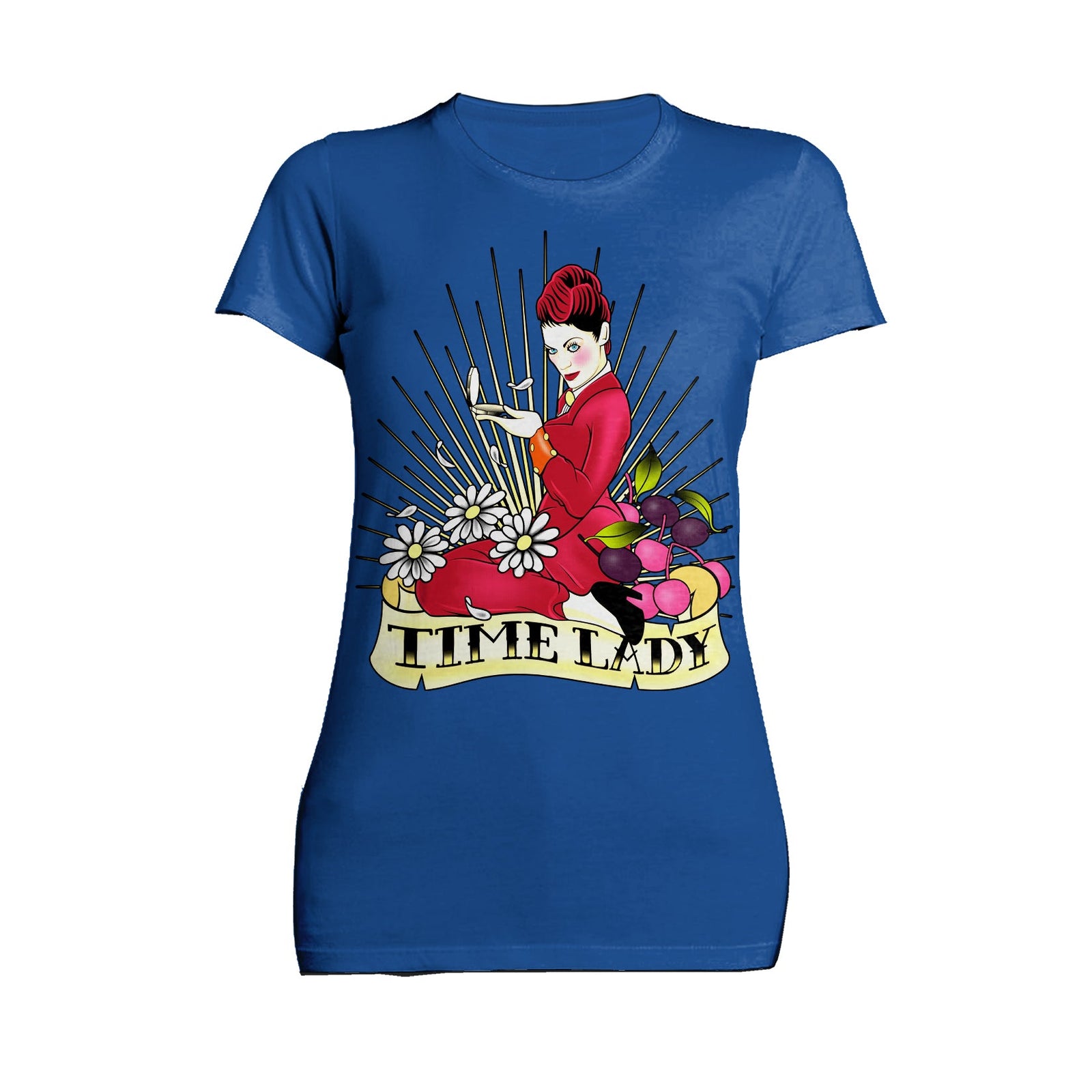 Doctor Who Rockabilly Missy Time Lady Official Women's T-shirt