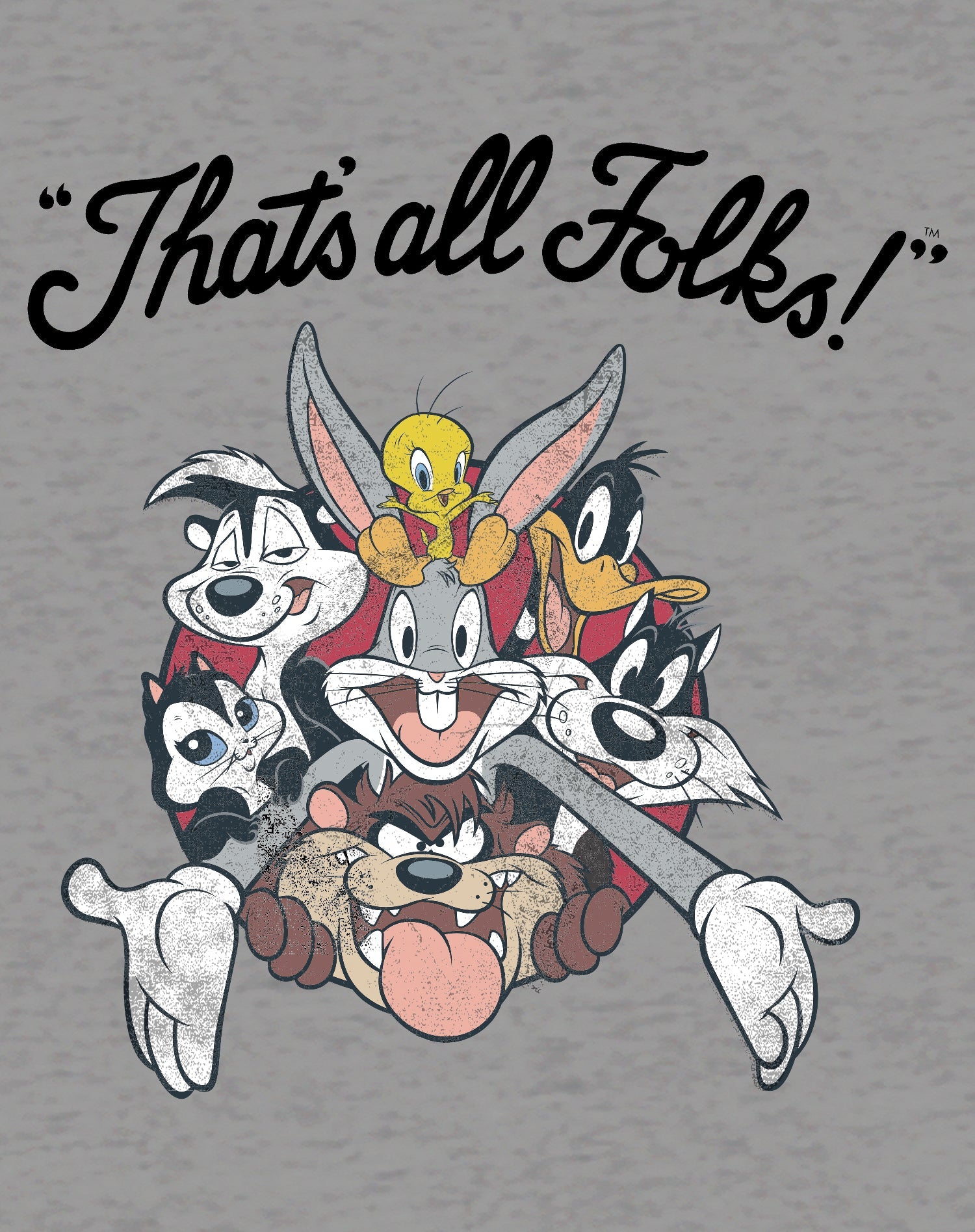 Looney Tunes All Stars That's All Folks Official Men's T-shirt