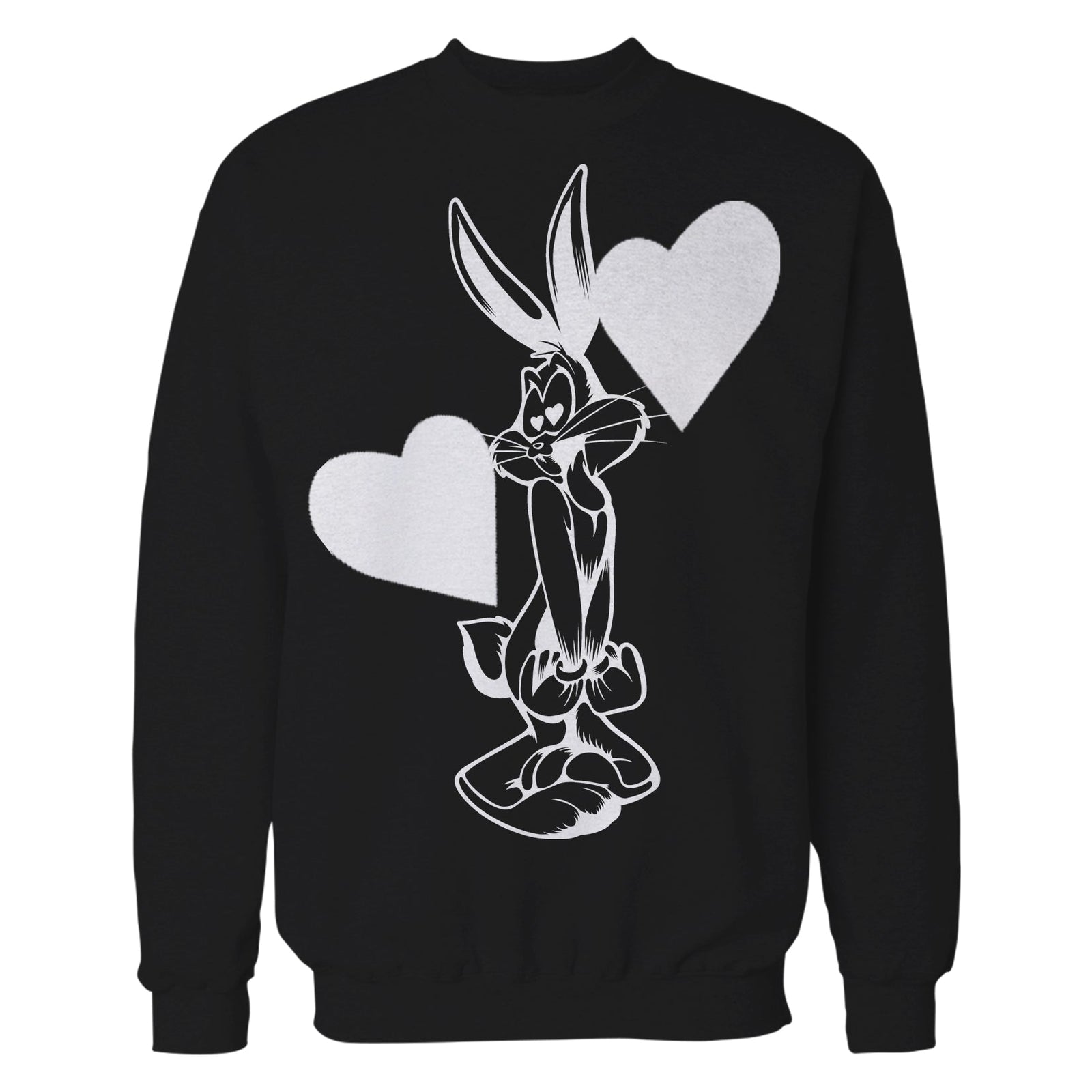 Looney Tunes Bugs Bunny Line Hearts Official Sweatshirt