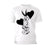 Looney Tunes Bugs Bunny Line Hearts Official Men's T-shirt