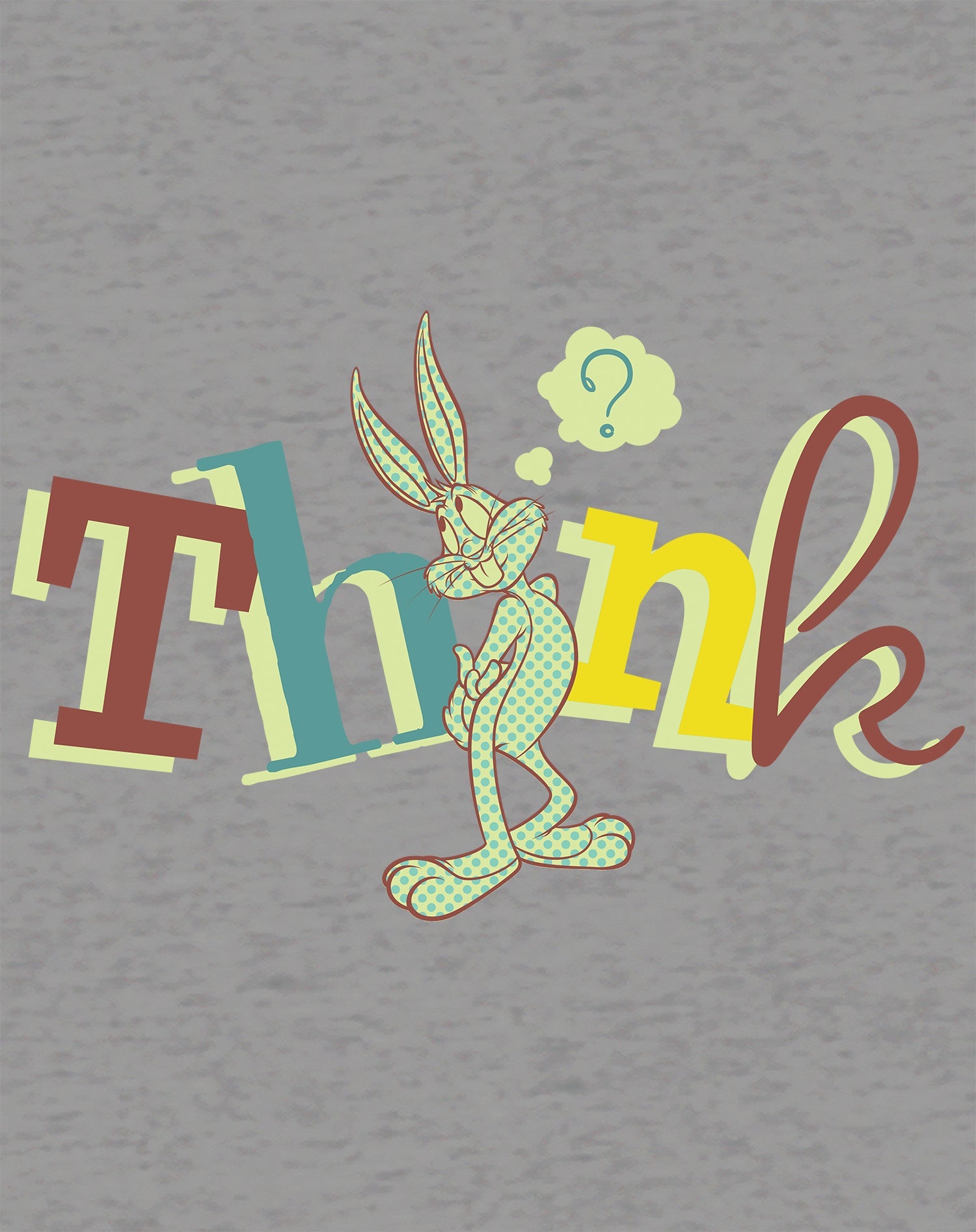 Looney Tunes Bugs Bunny Retro Think Official Men's T-shirt