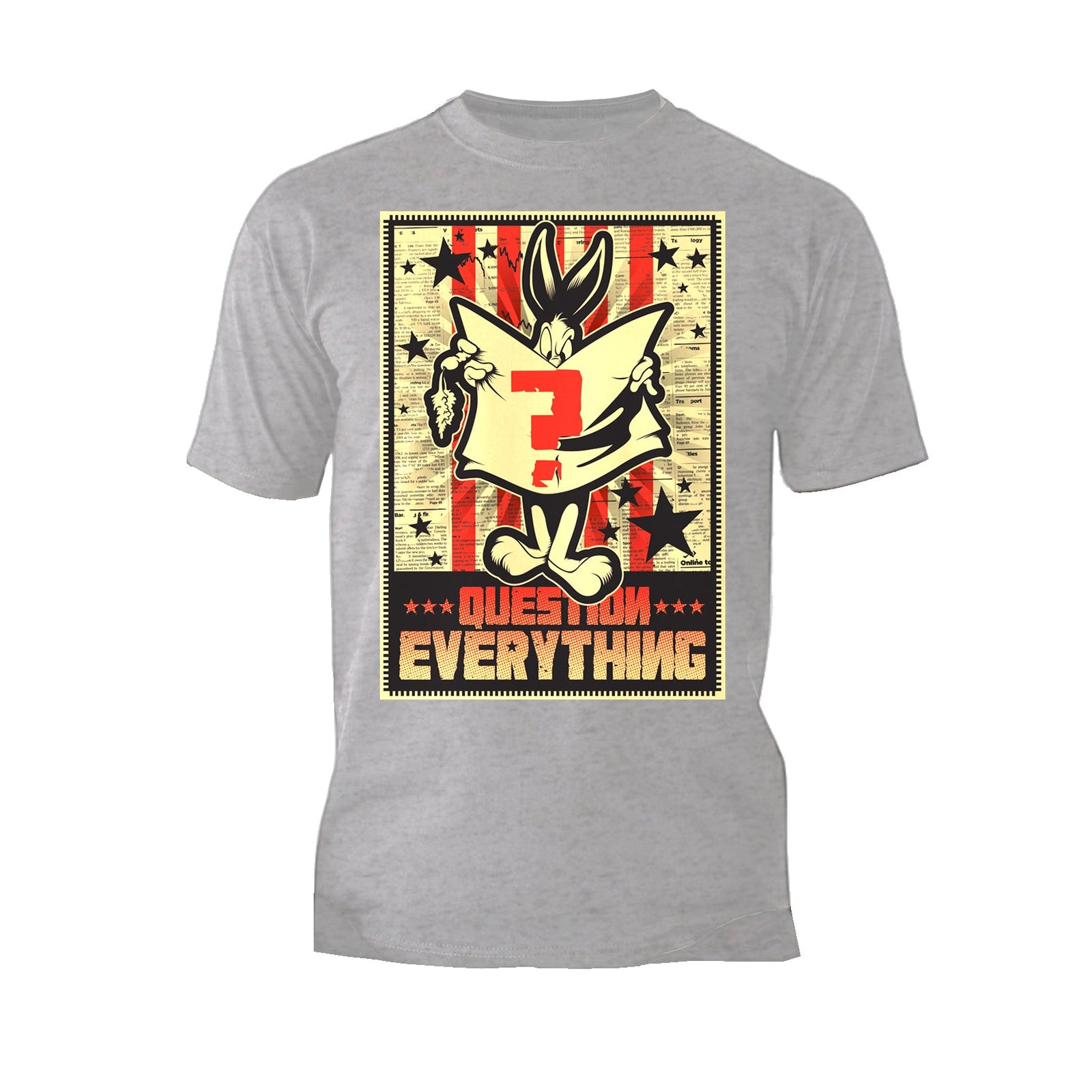 Looney Tunes Bugs Bunny Splash Question Everything Official Men's T-shirt