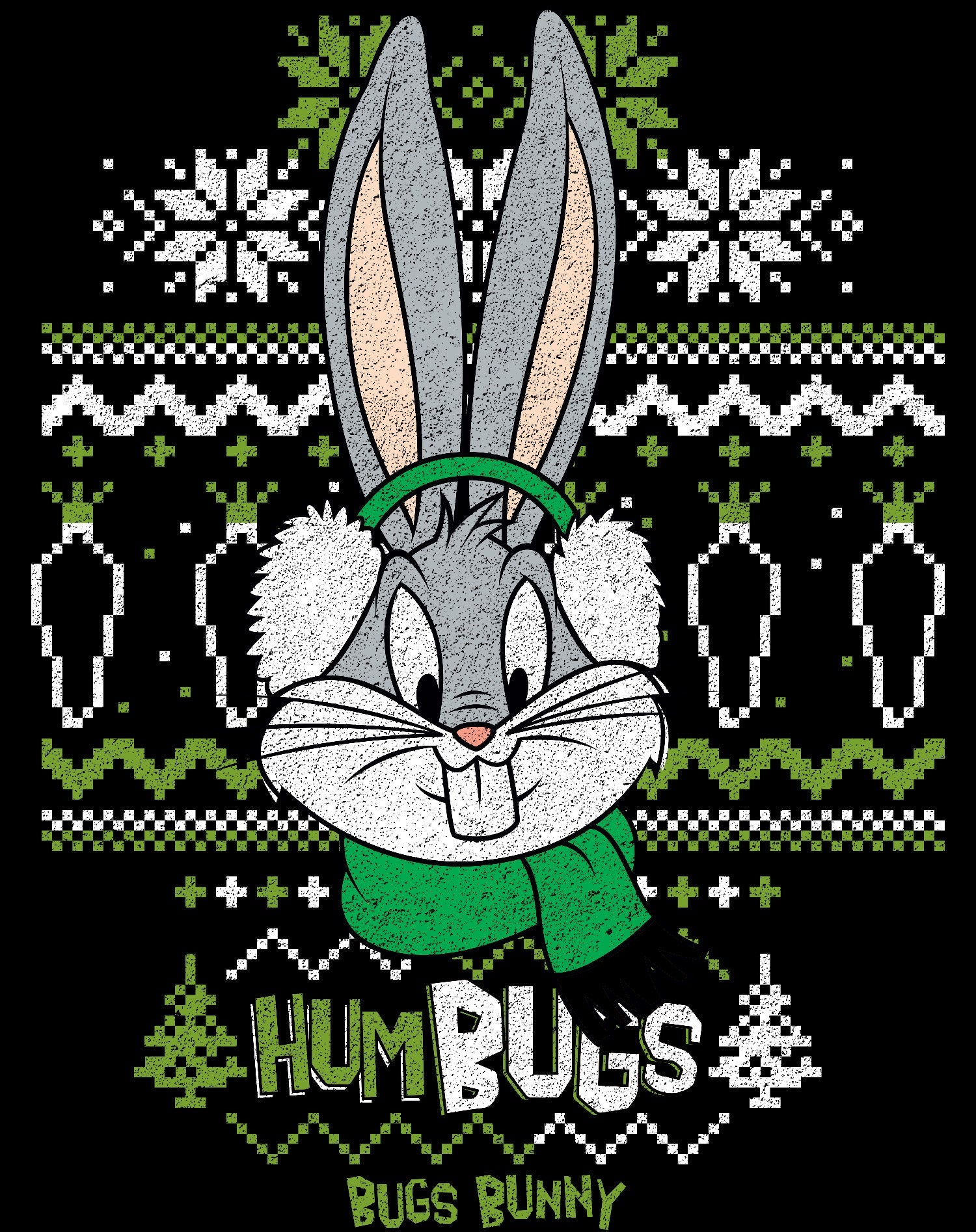 Looney Tunes Bugs Bunny Xmas HumBugs Official Men's Sweatshirt