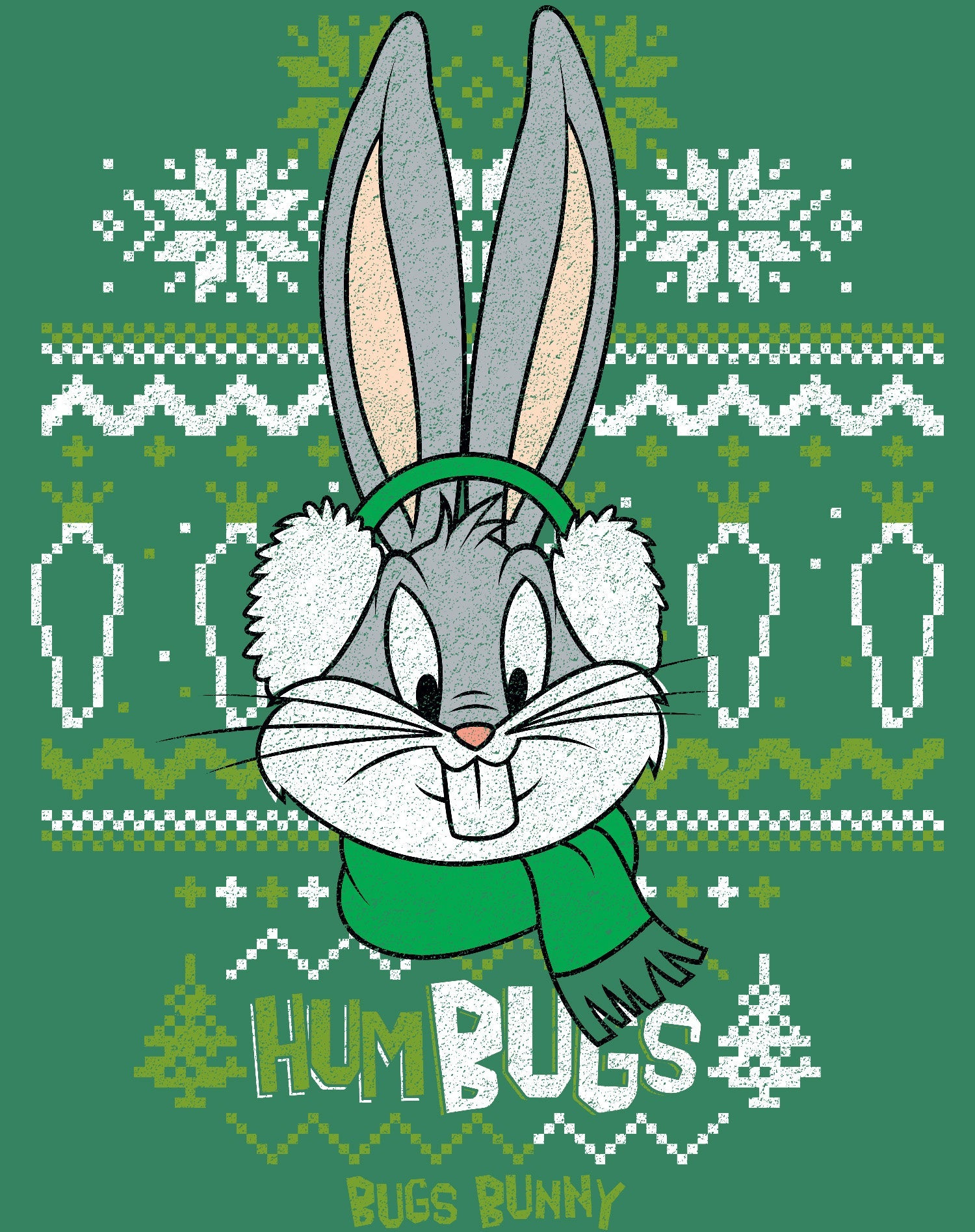 Looney Tunes Bugs Bunny Xmas HumBugs Official Men's Sweatshirt