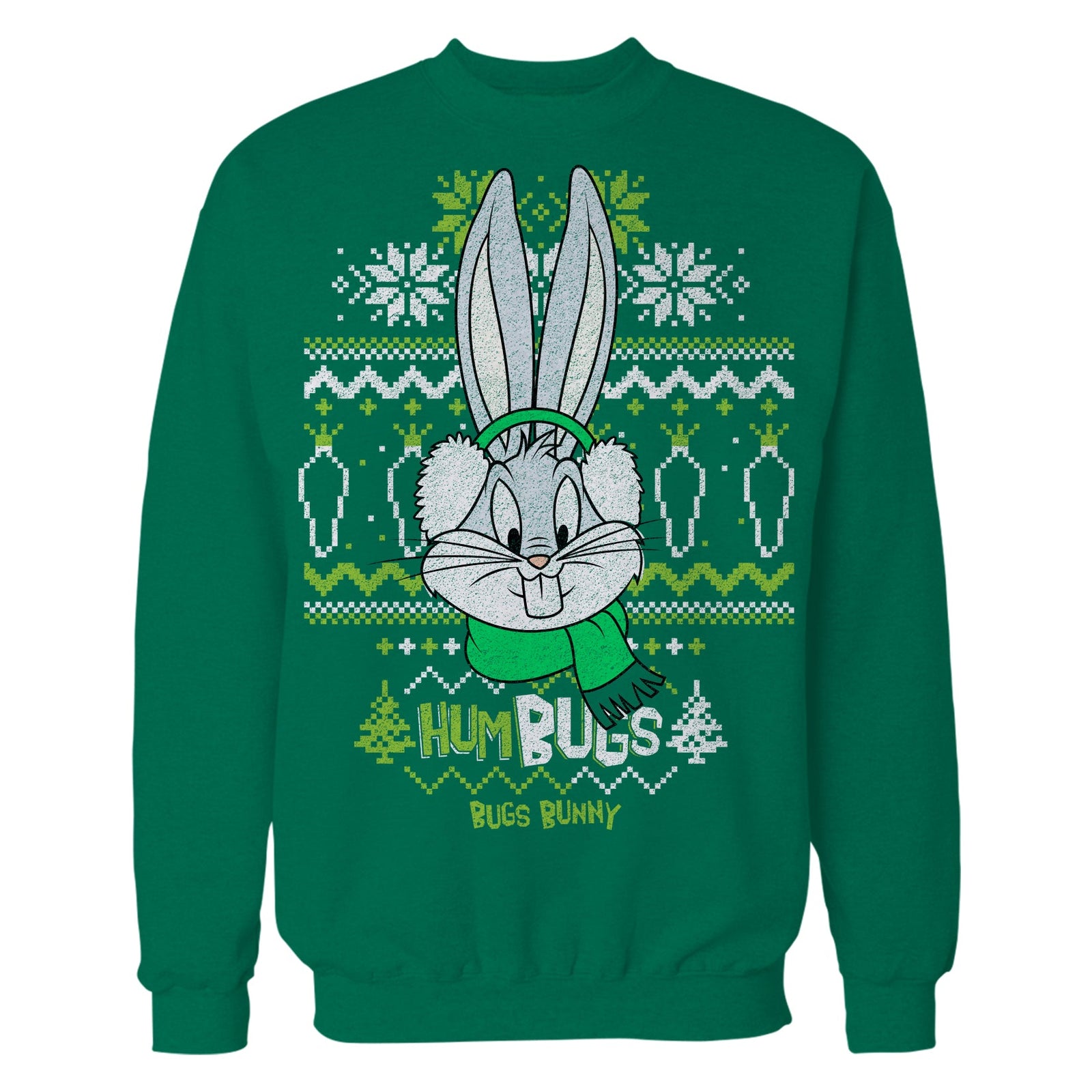 Looney Tunes Bugs Bunny Xmas HumBugs Official Men's Sweatshirt