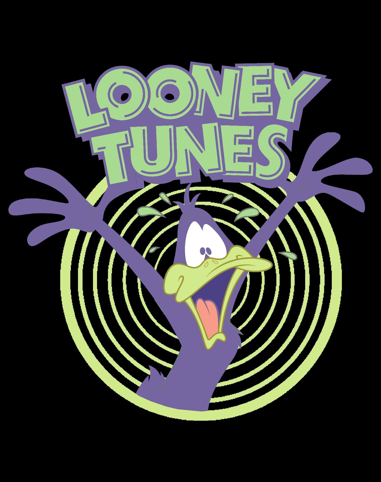 Looney Tunes Daffy Duck +Logo Crazy Official Sweatshirt