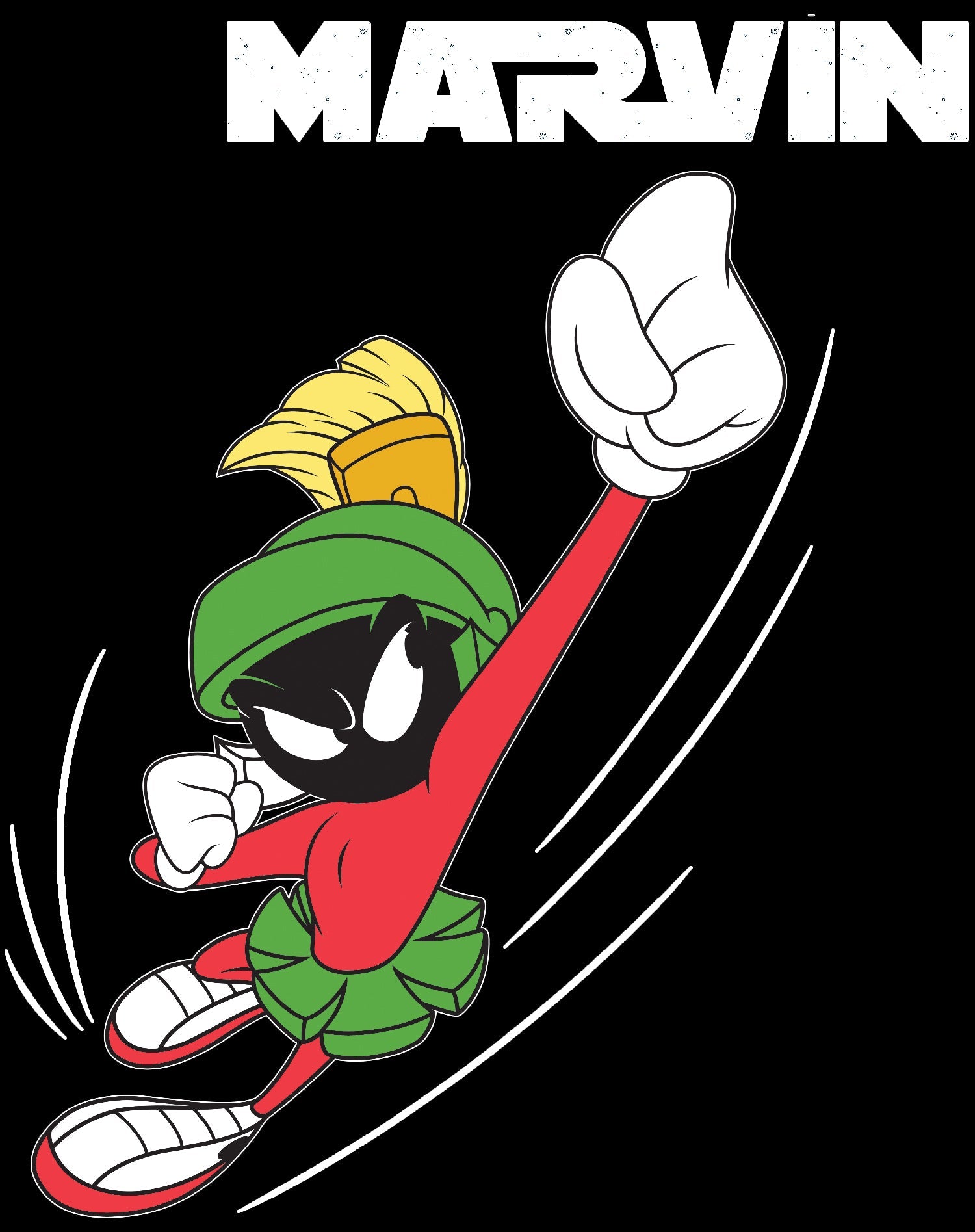 Looney Tunes Marvin Flying Martian Official Men's T-shirt