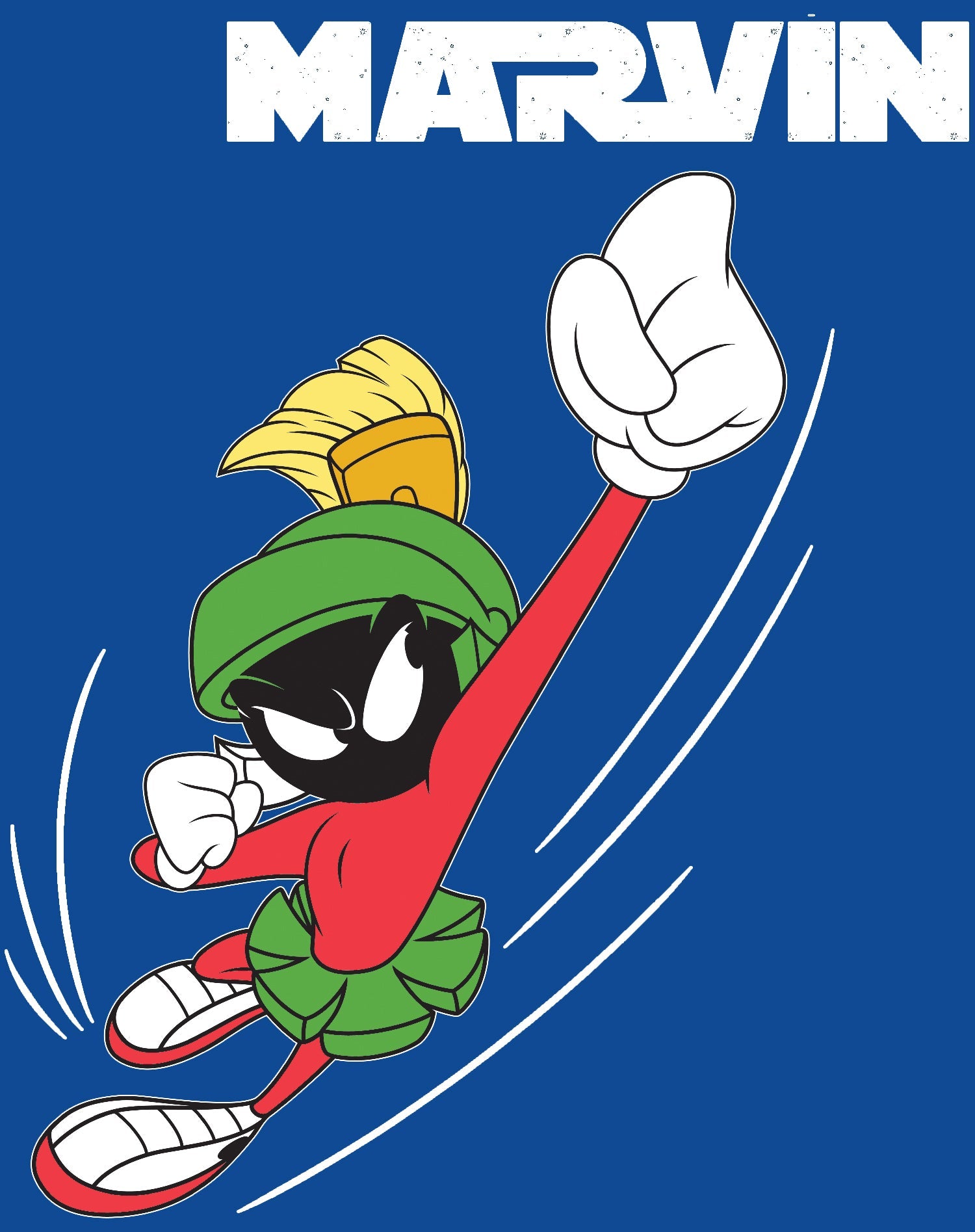 Looney Tunes Marvin Flying Martian Official Men's T-shirt