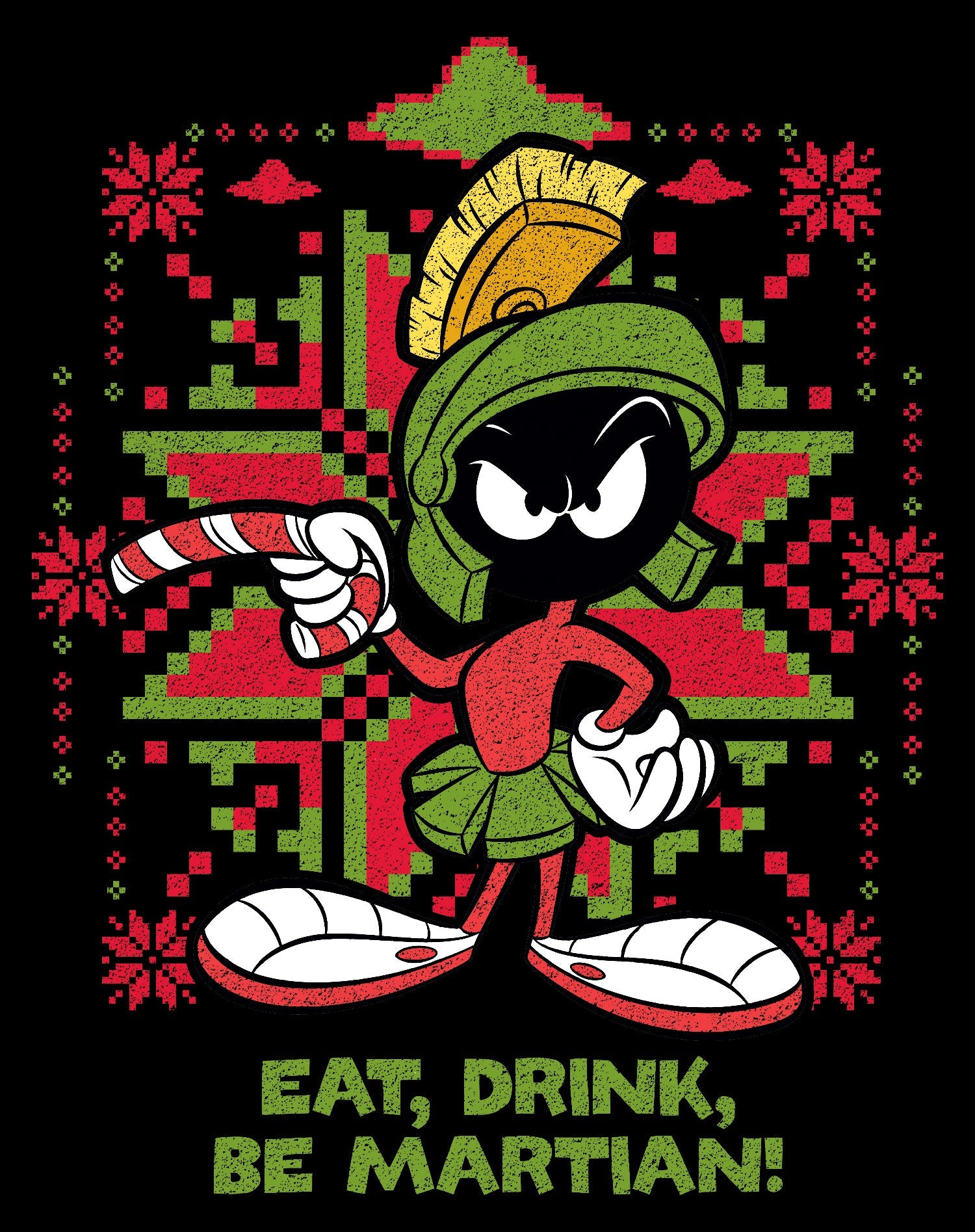 Looney Tunes Marvin Martian Xmas Eat Official Youth T-Shirt