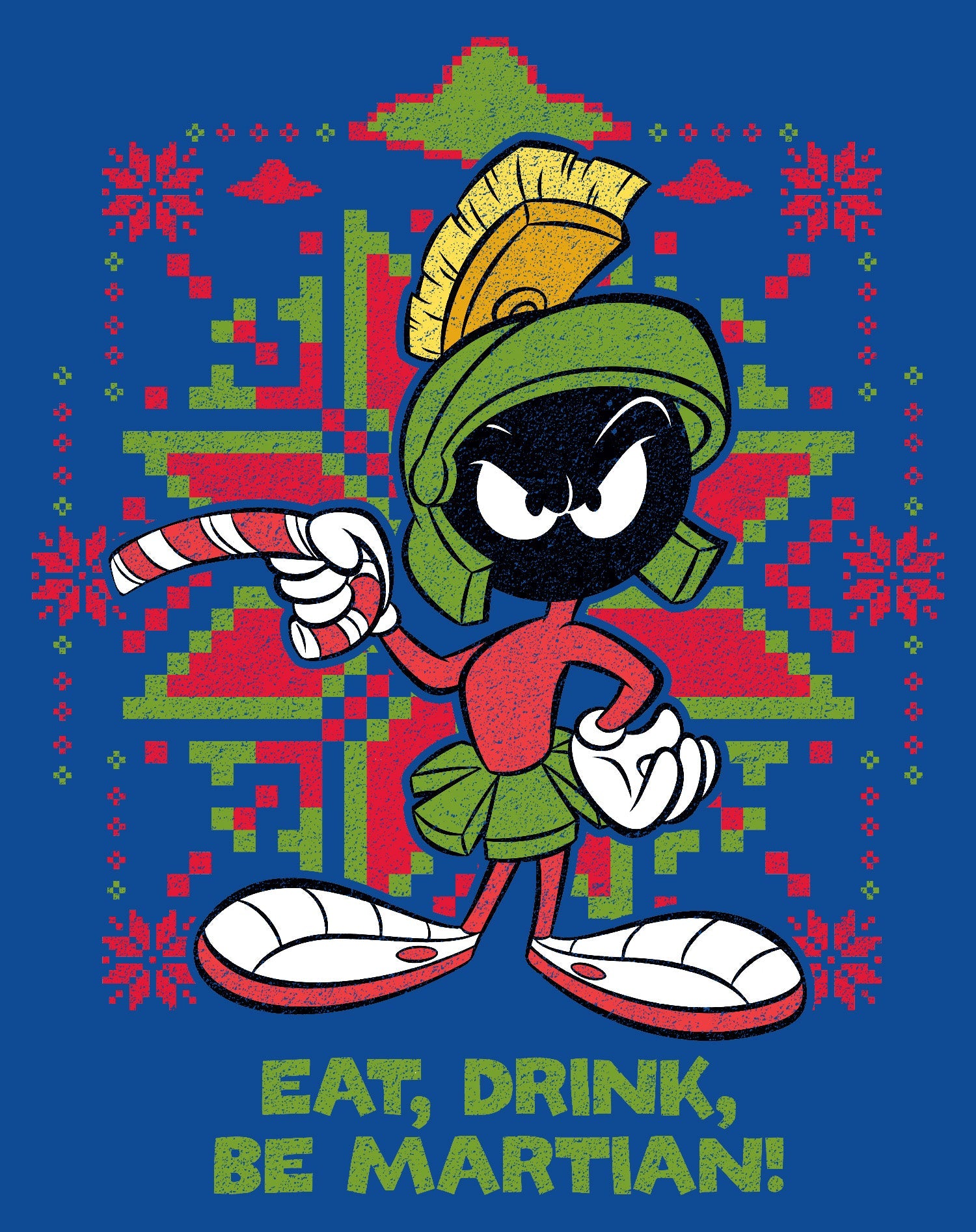 Looney Tunes Marvin Martian Xmas Eat Official Youth T-Shirt