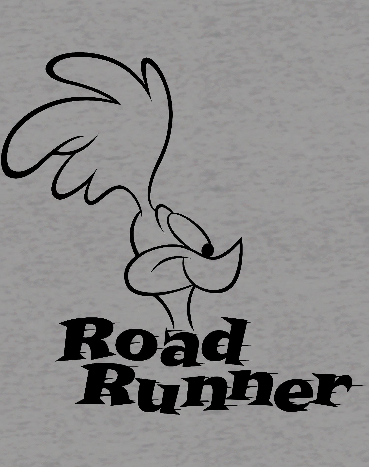 Looney Tunes Road Runner +Logo Profile Official Men's T-Shirt