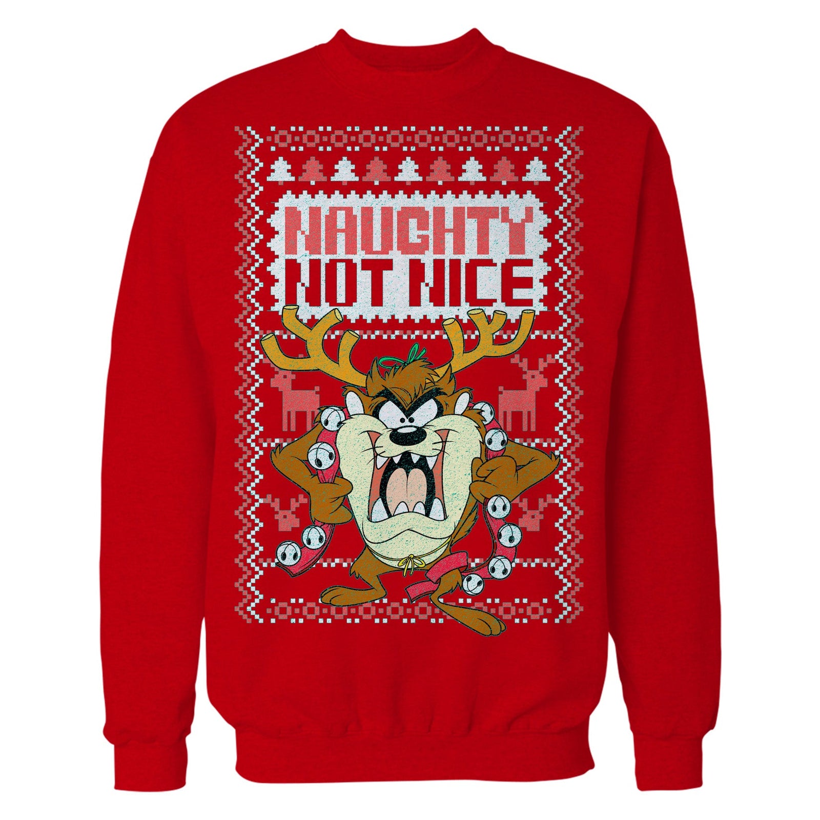 Looney Tunes Tasmanian Devil Xmas Naughty Official Sweatshirt