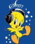 Looney Tunes Tweety Headphones Official Men' T-Shirt