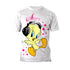 Looney Tunes Tweety Headphones Official Men' T-Shirt