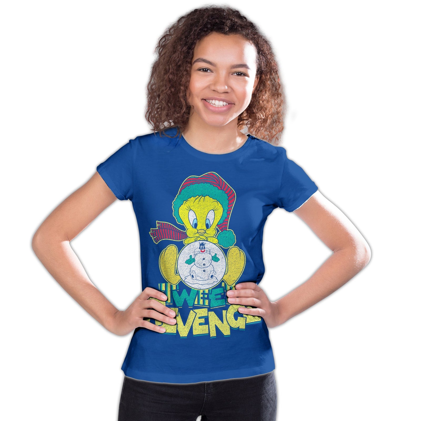 Looney Tunes Tweety Pie Xmas Revenge Official Youth T-Shirt