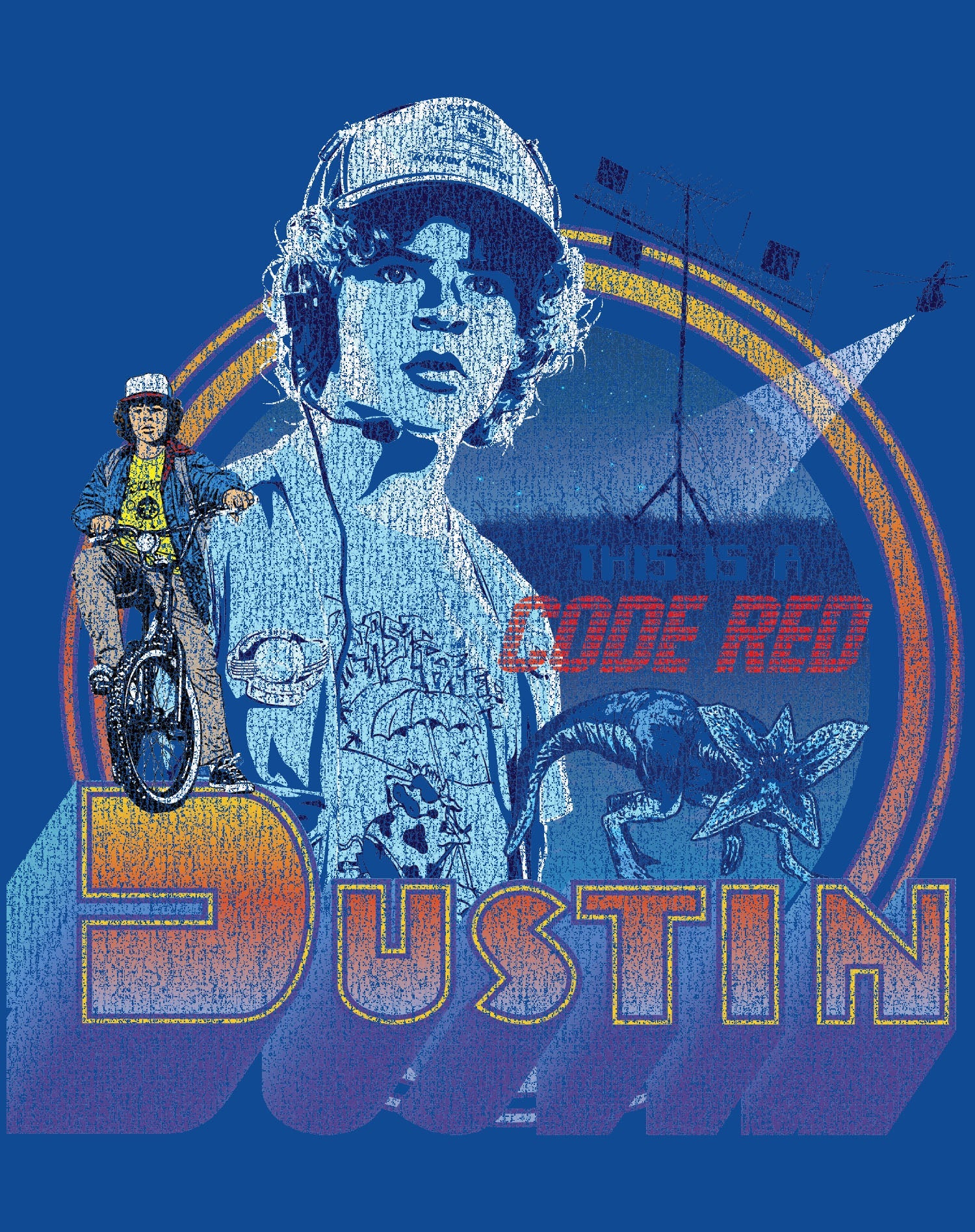 Stranger Things Dustin Code Red Official Sweatshirt