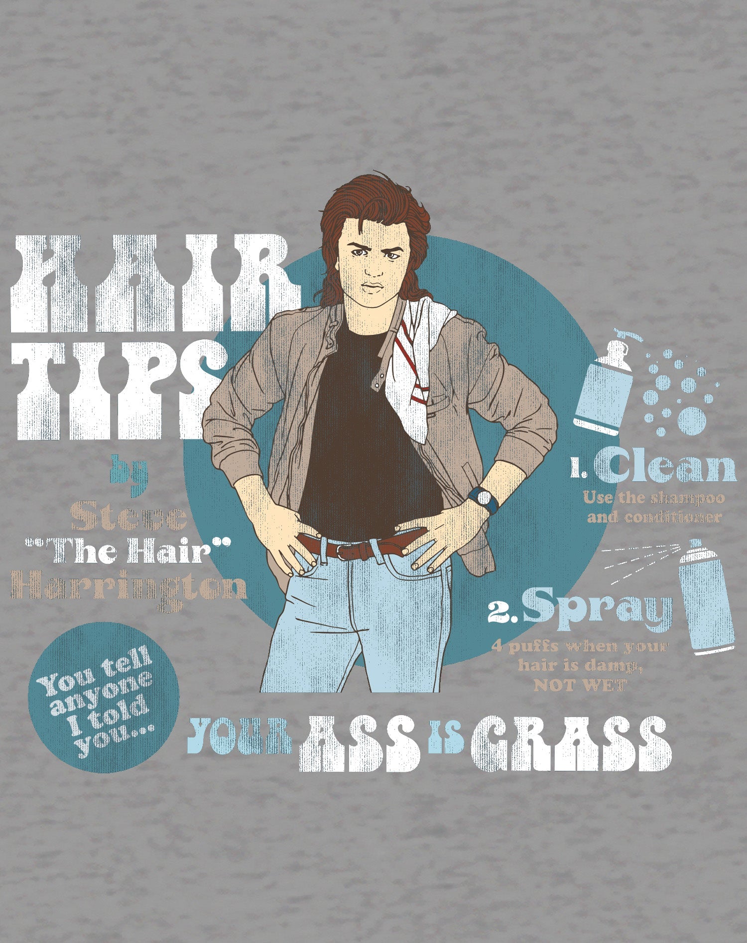 Stranger Things Hair Tips Official Women's T-Shirt