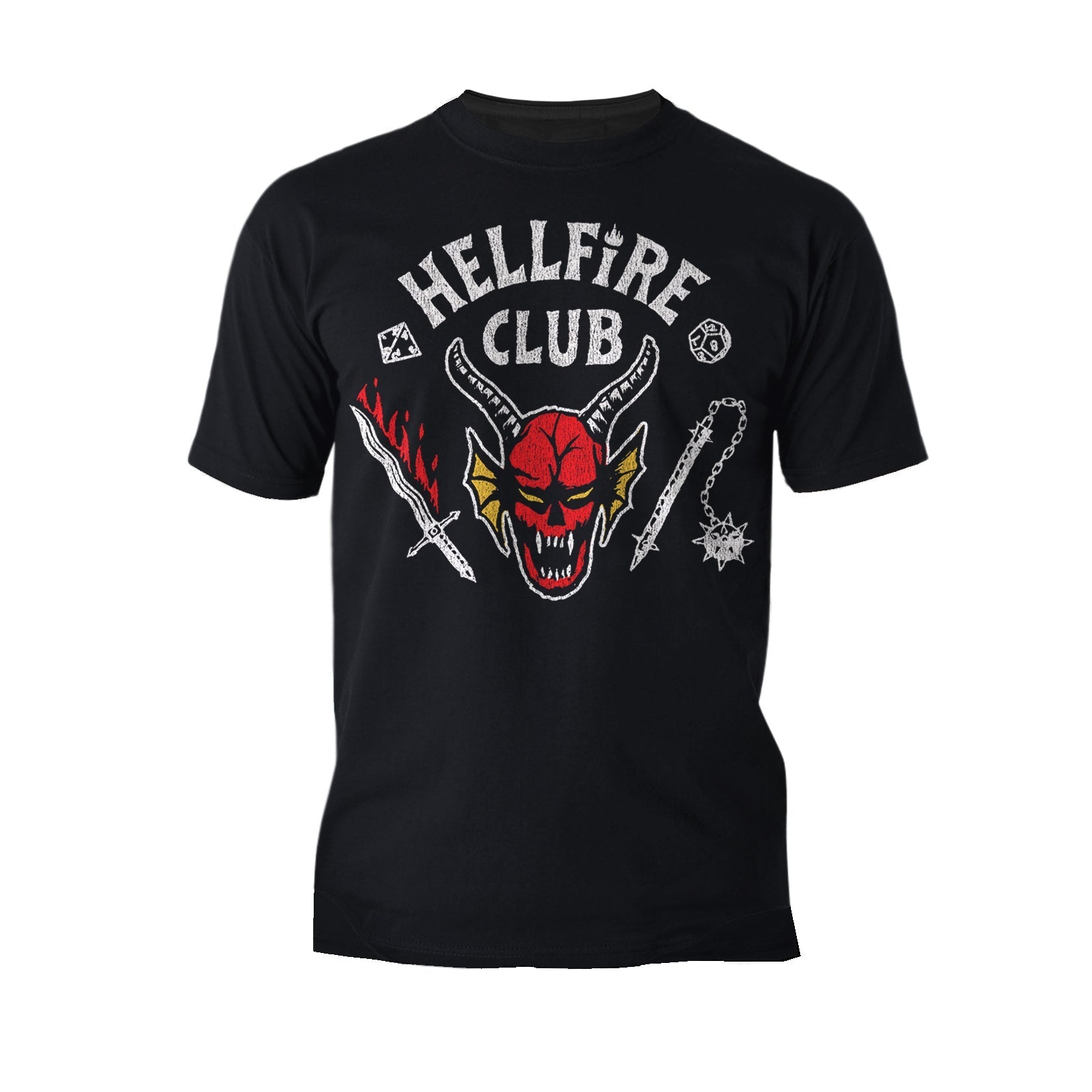 Stranger Things Logo Hellfire Club Metal Men's T-Shirt