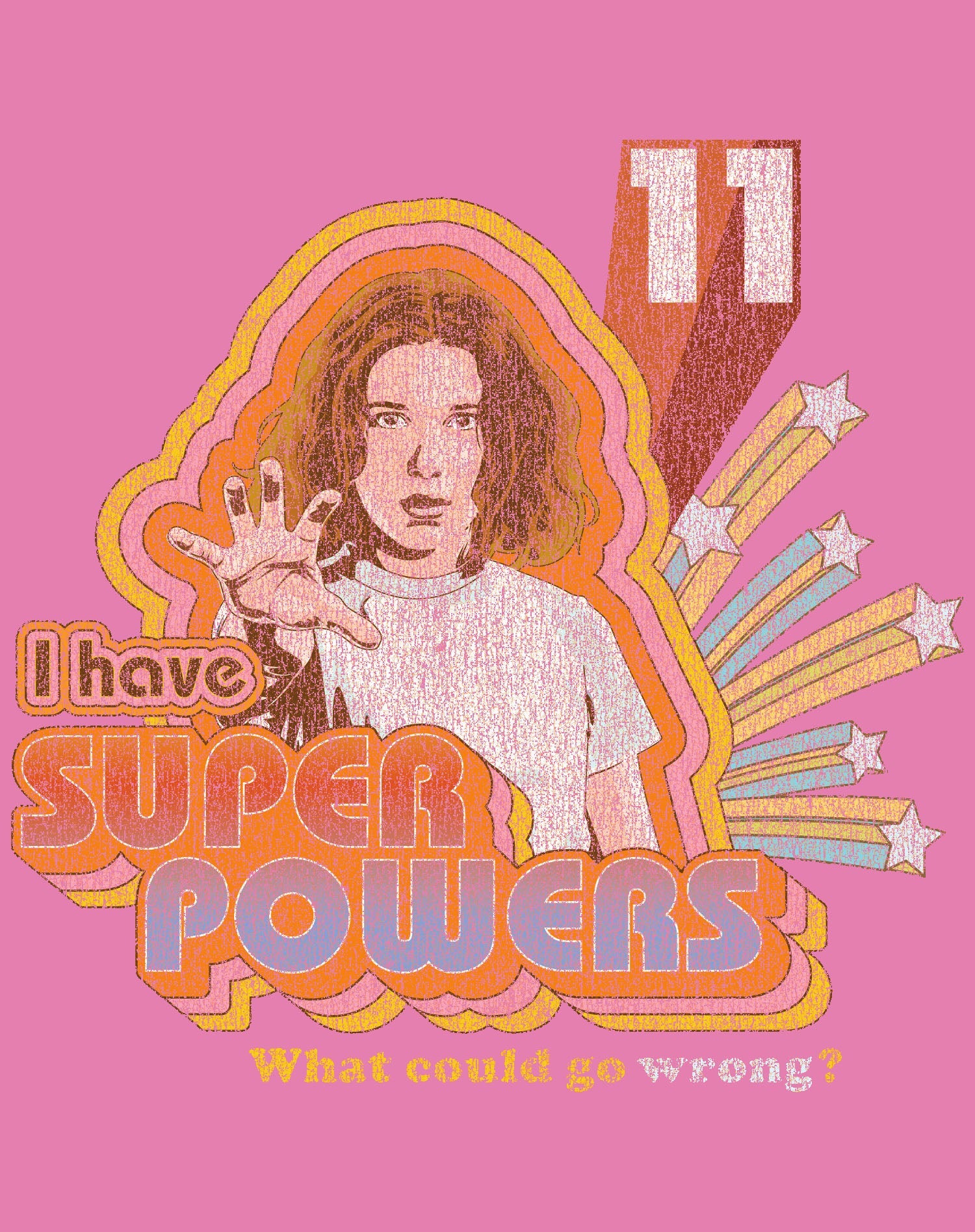 Stranger Things Super Powers Official Women's T-Shirt