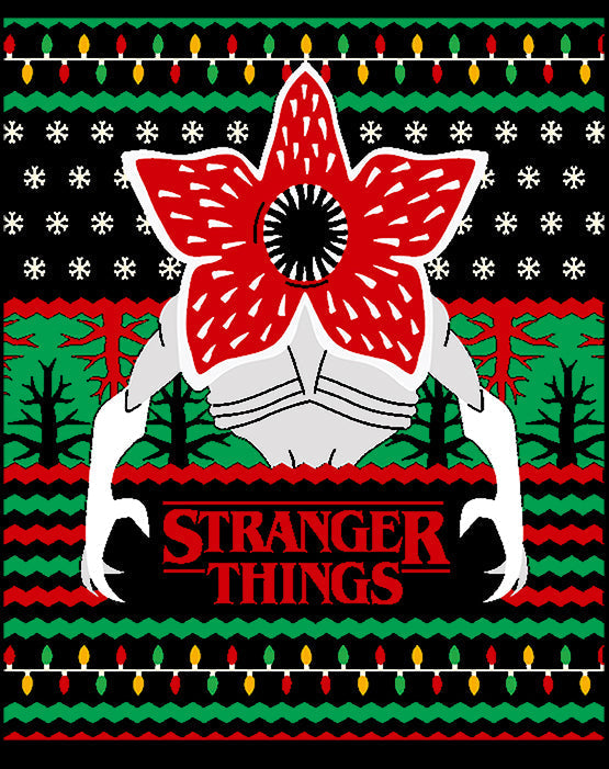 Stranger Things Xmas Demogorgon Lights Women's T-Shirt