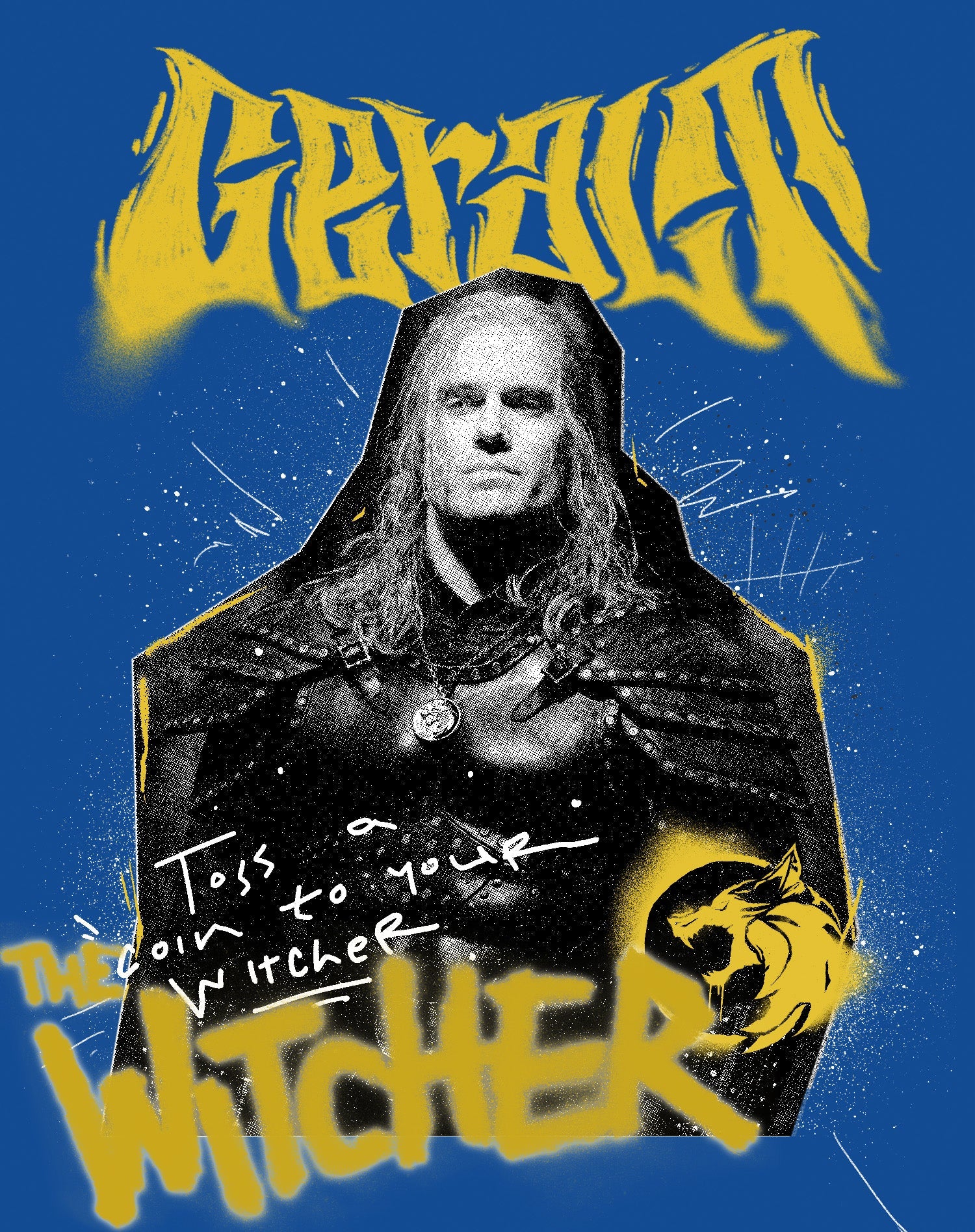 The Witcher Geralt Coin Toss Official Women's T-Shirt