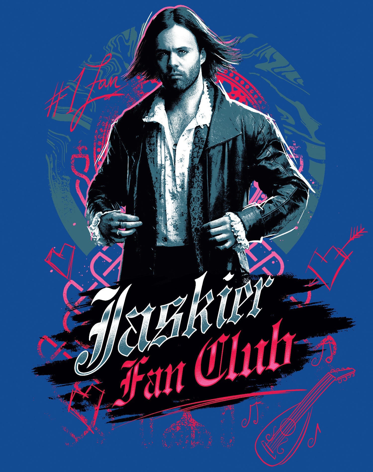 The Witcher Jaskier Splash Fan Club Official Women's T-Shirt