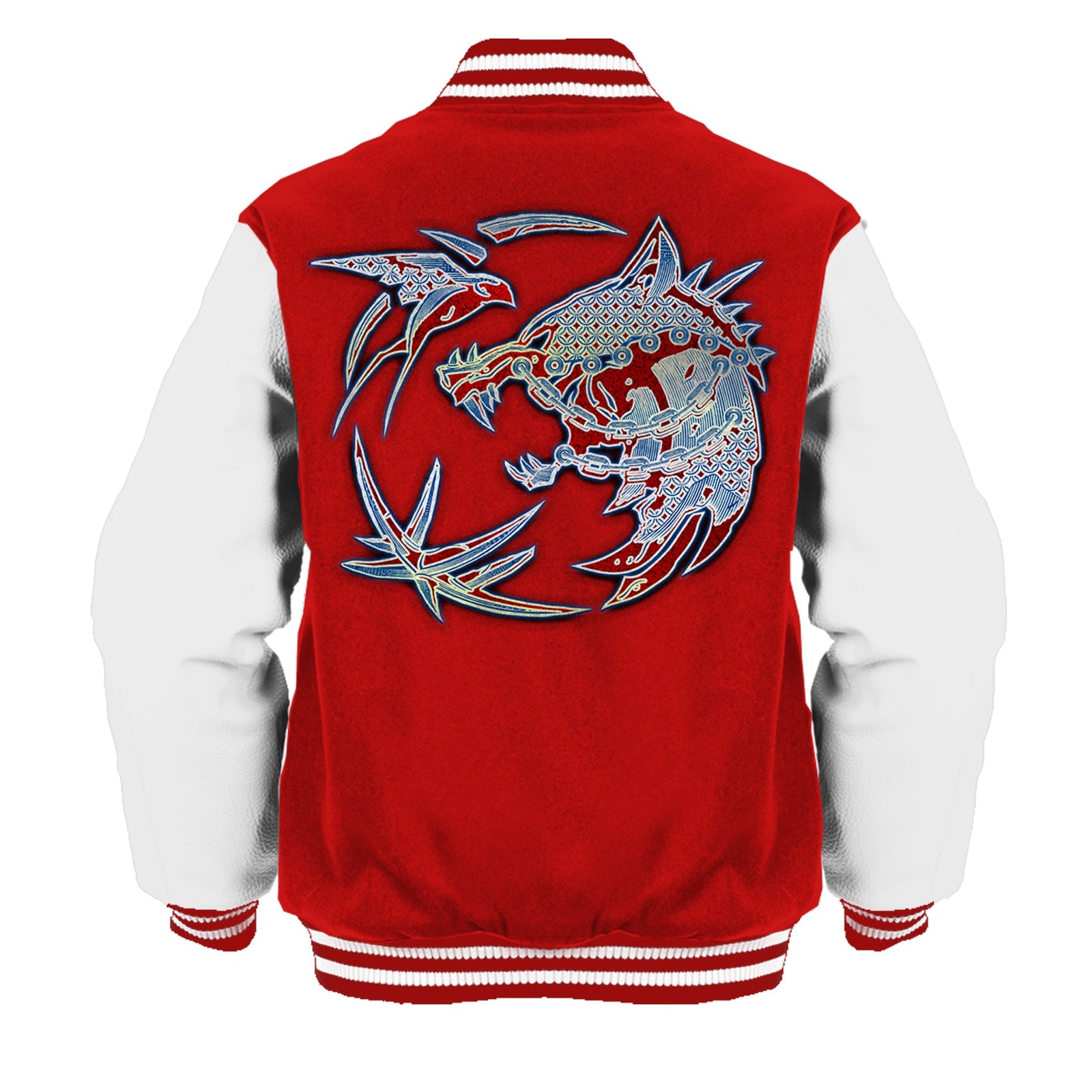 The Witcher Logo Tattoo Armour Official Varsity Jacket