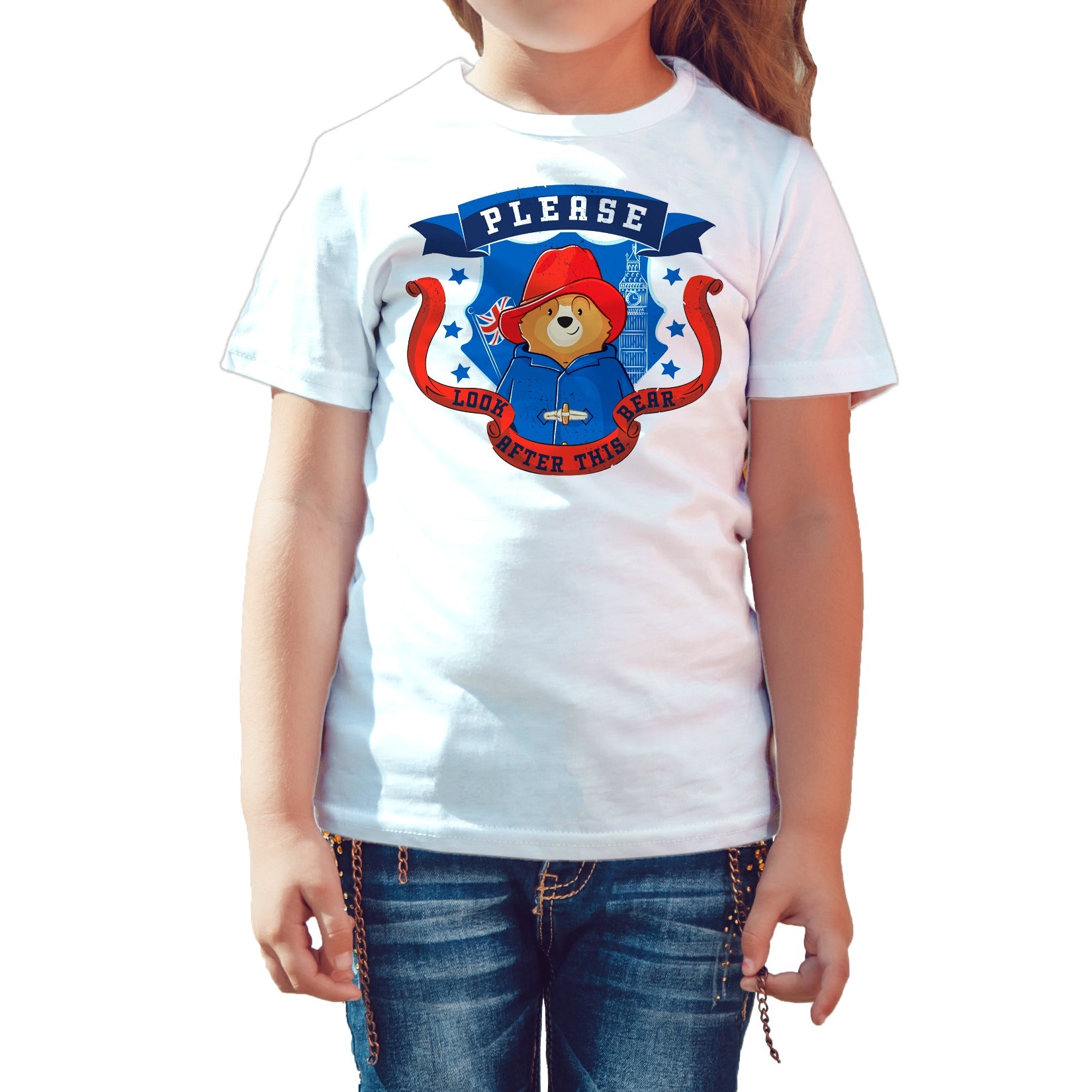 Paddington Bear Collegiate Crest London Official Kid's T-shirt