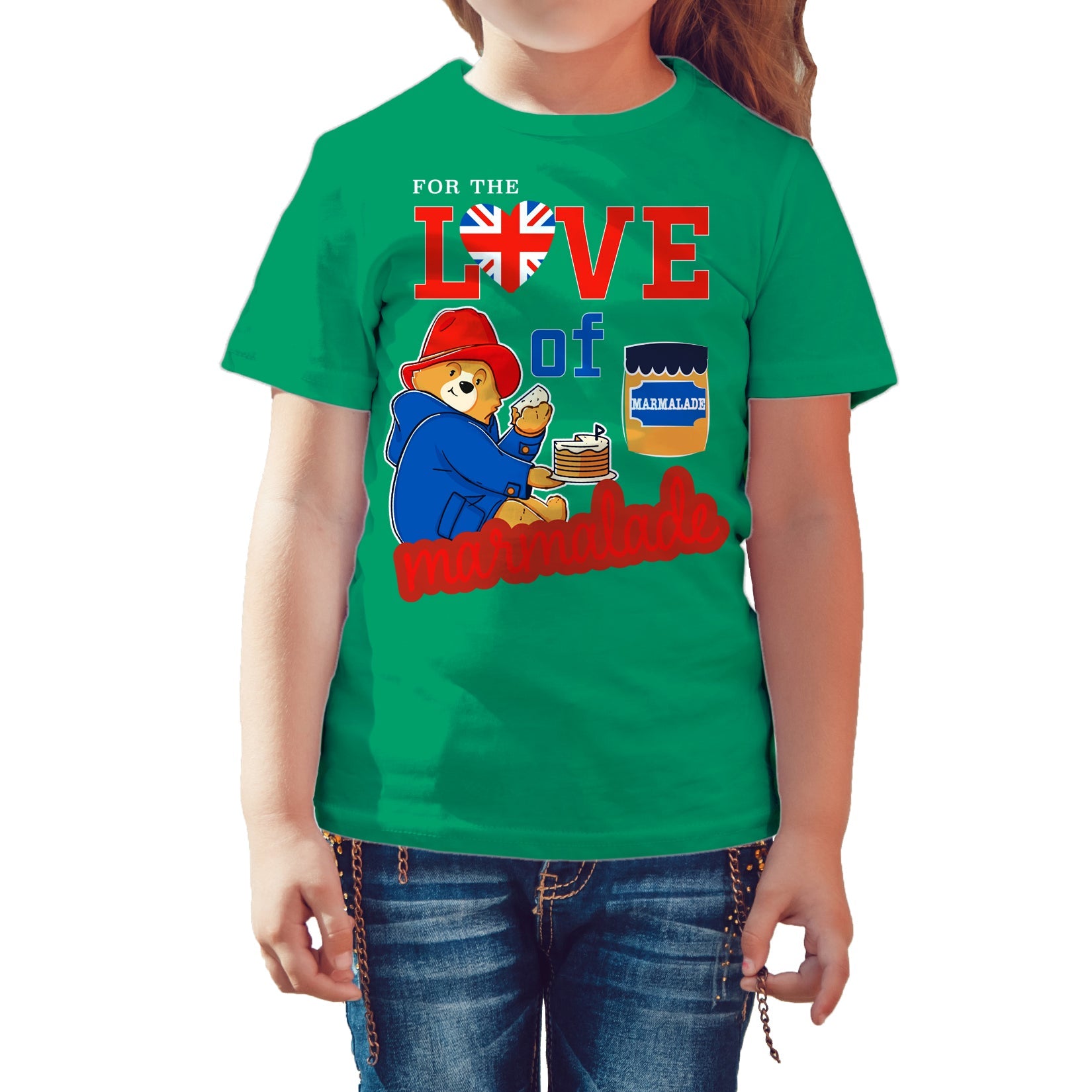 Paddington Bear Collegiate Splash Love Marmalade Official Kid's T-shirt