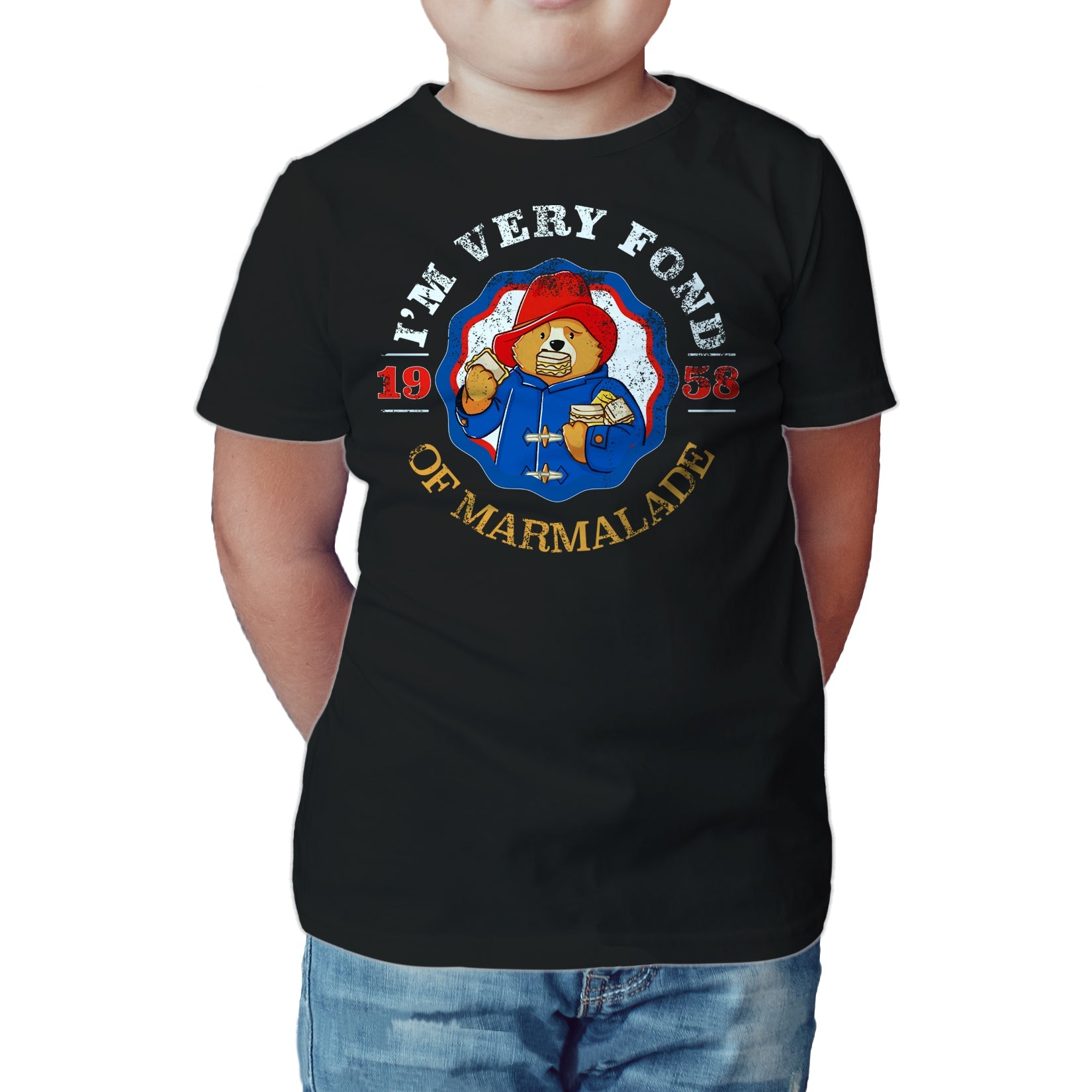 Paddington Bear Collegiate Varsity Marmalade Official Kid's T-shirt