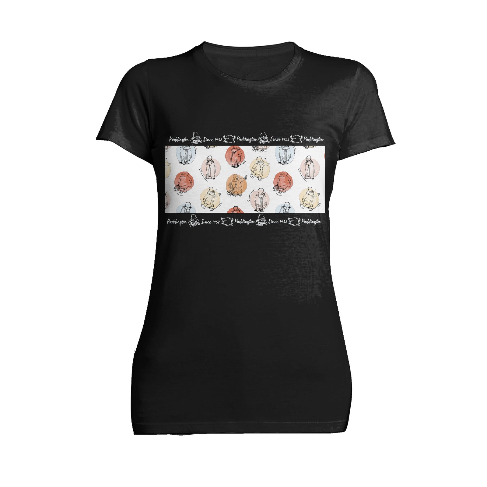 Paddington Bear Pattern Since 1958 Official Women's T-Shirt ()