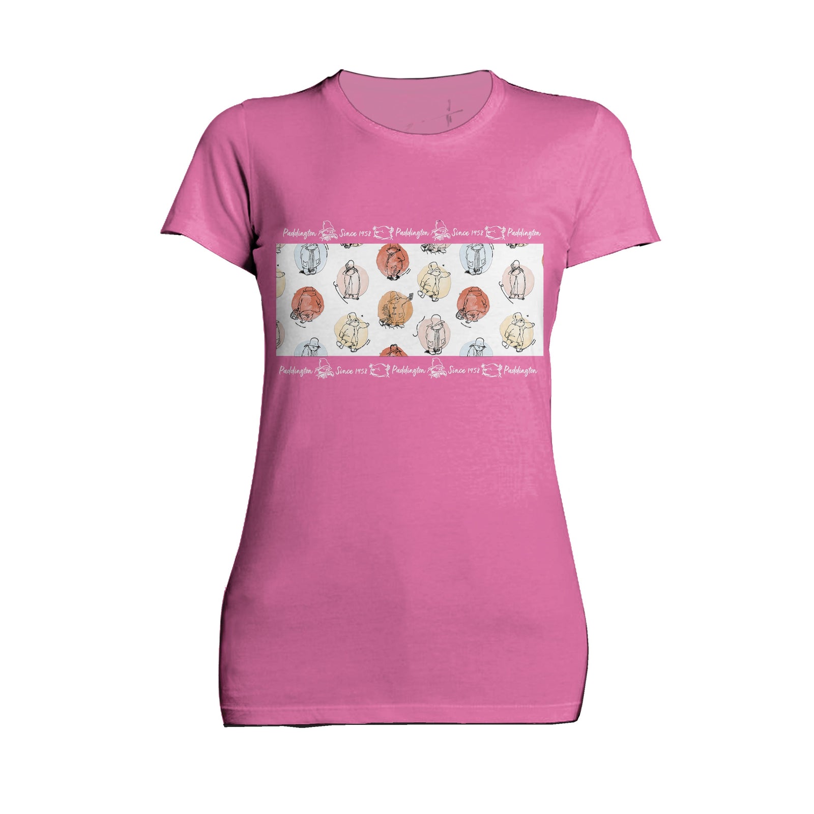 Paddington Bear Pattern Since 1958 Official Women's T-Shirt ()