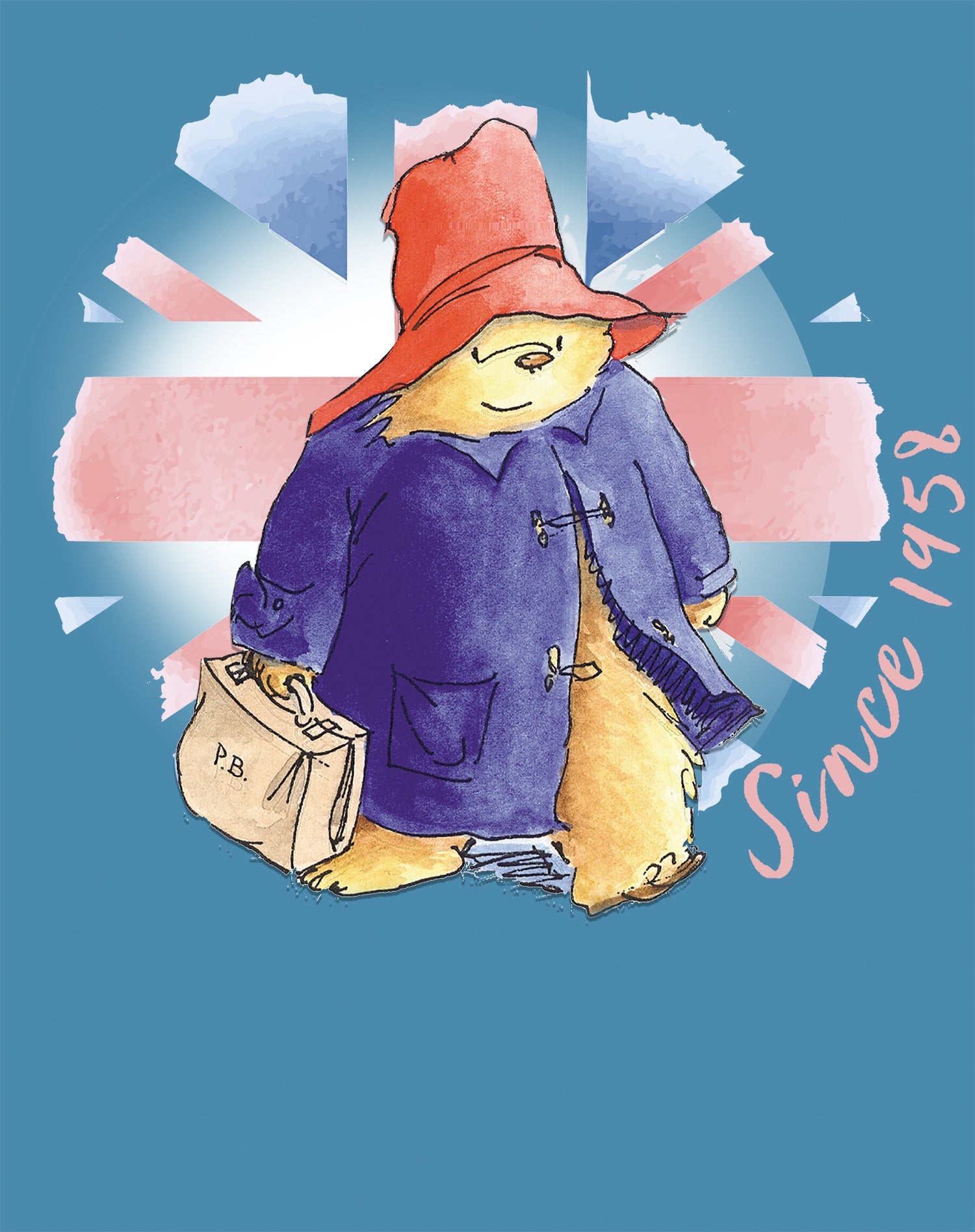 Paddington Bear Union Jack Official Women's T-Shirt ()