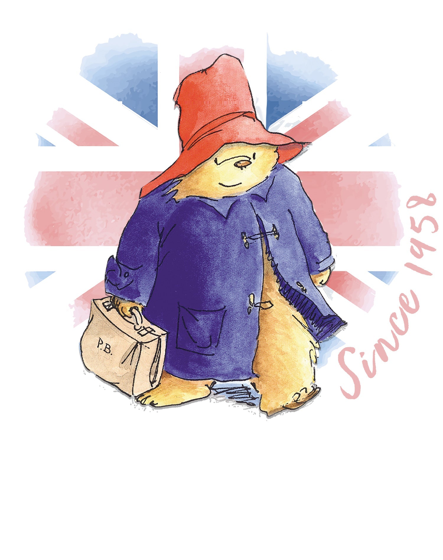 Paddington Bear Union Jack Official Women's T-Shirt ()