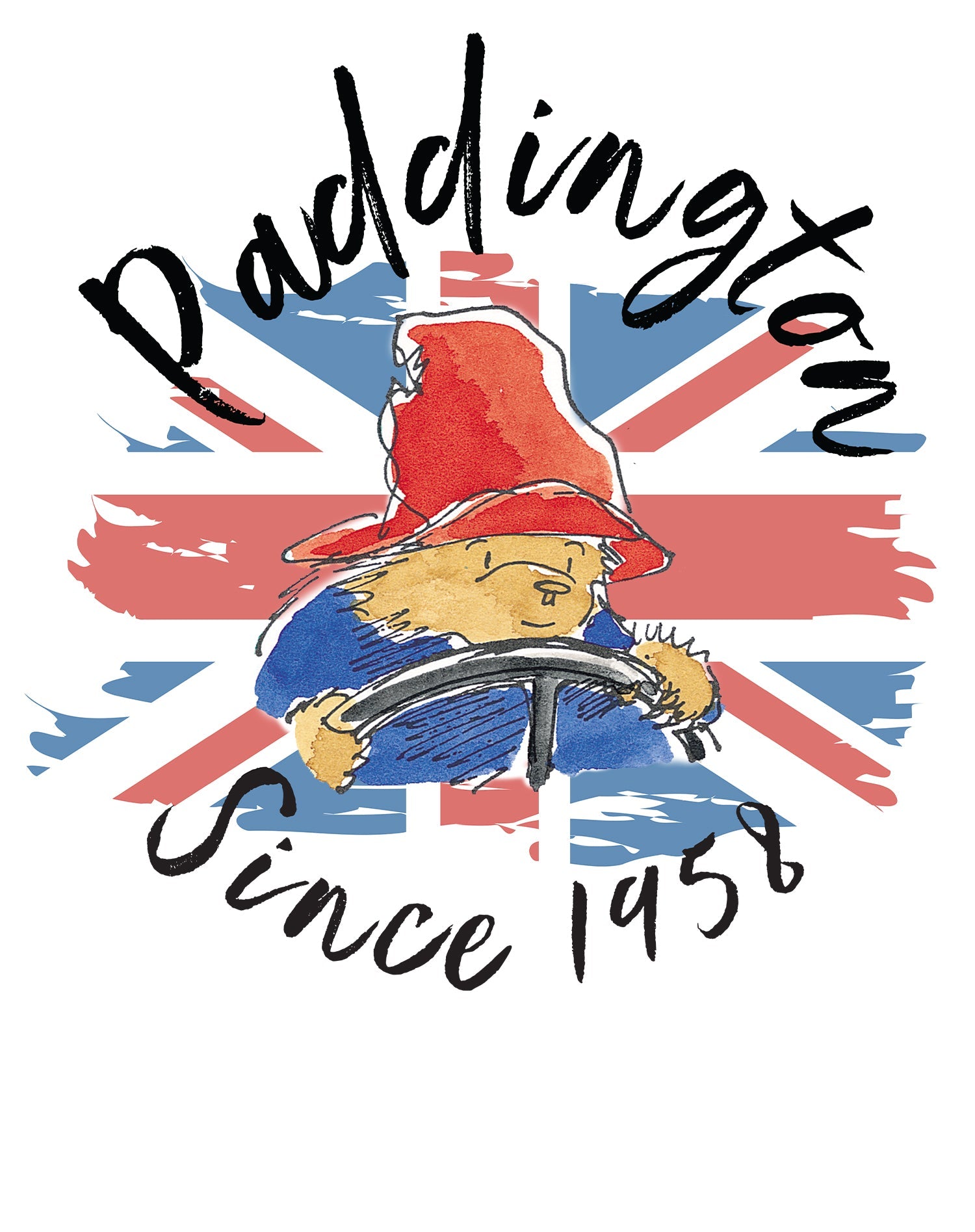 Paddington Bear Union Jack Driving Official Women's T-Shirt ()