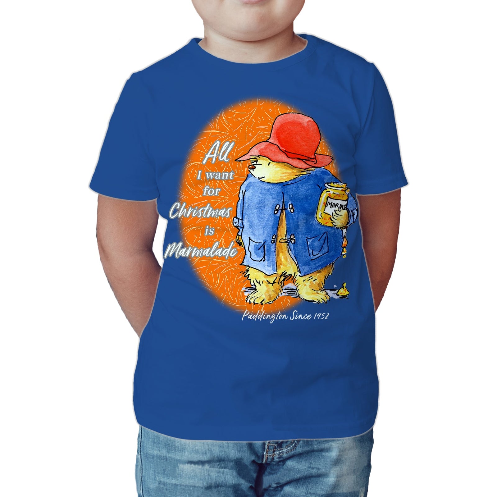 Paddington Bear Xmas All I Want For Christmas Marmalade Amor Kids T-Shirt