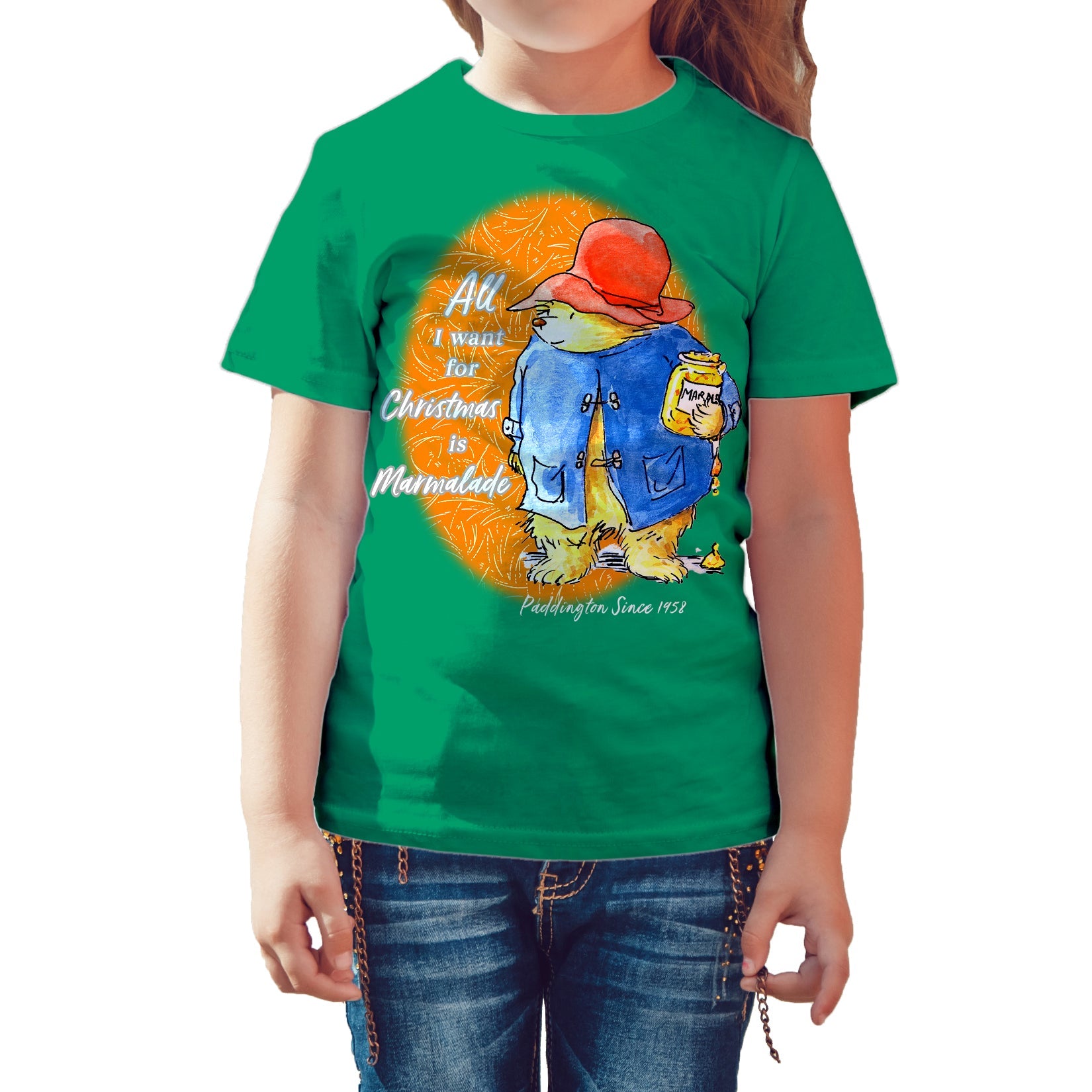 Paddington Bear Xmas All I Want For Christmas Marmalade Amor Kids T-Shirt