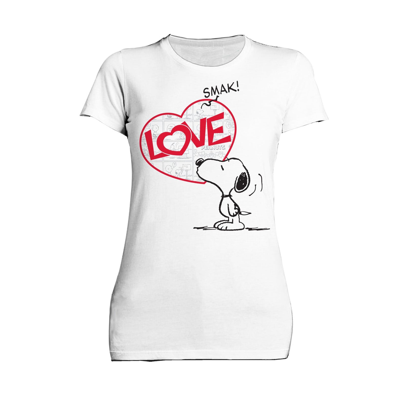 Peanuts Snoopy Comic Love Smak Official Women's T-shirt