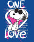 Peanuts Snoopy Graphic One Love Official Men's T-shirt