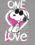 Peanuts Snoopy Graphic One Love Official Men's T-shirt